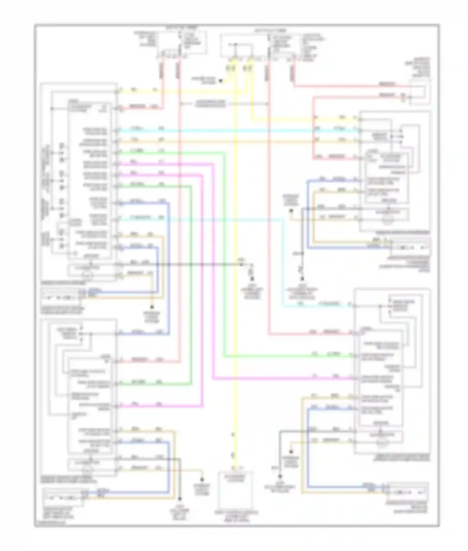 Silverado 3500 HD Chevrolet  (2007-2012): Power windows circuit, without an3/dl3 option