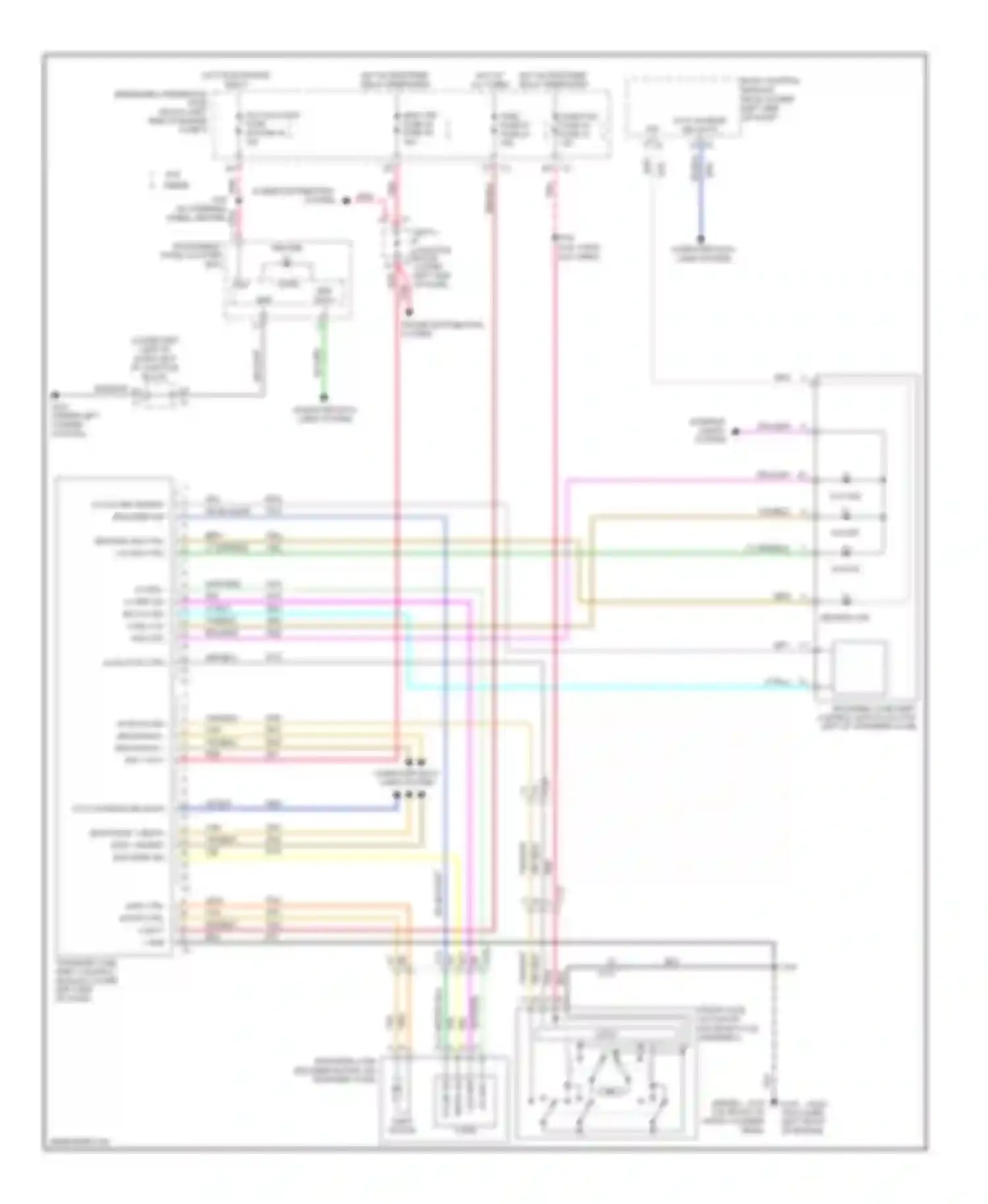 Wiring diagram front axle actuator for Chevrolet Silverado 3500 HD  (2007-2012) (1 of 7)