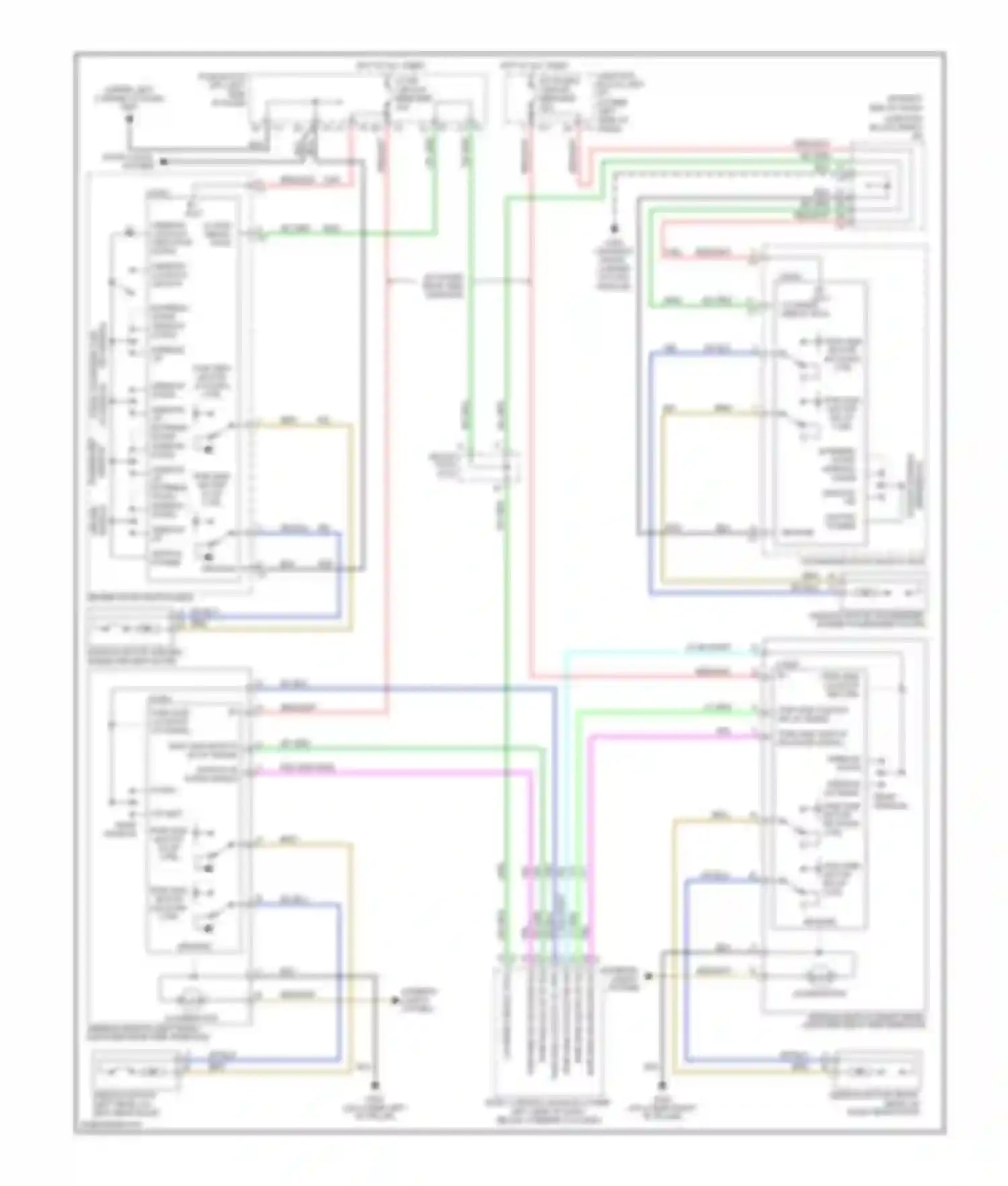 Wiring diagram pwr wnd motor rf down ctrl for Chevrolet Silverado 3500 HD  (2007-2012) (2 of 5)