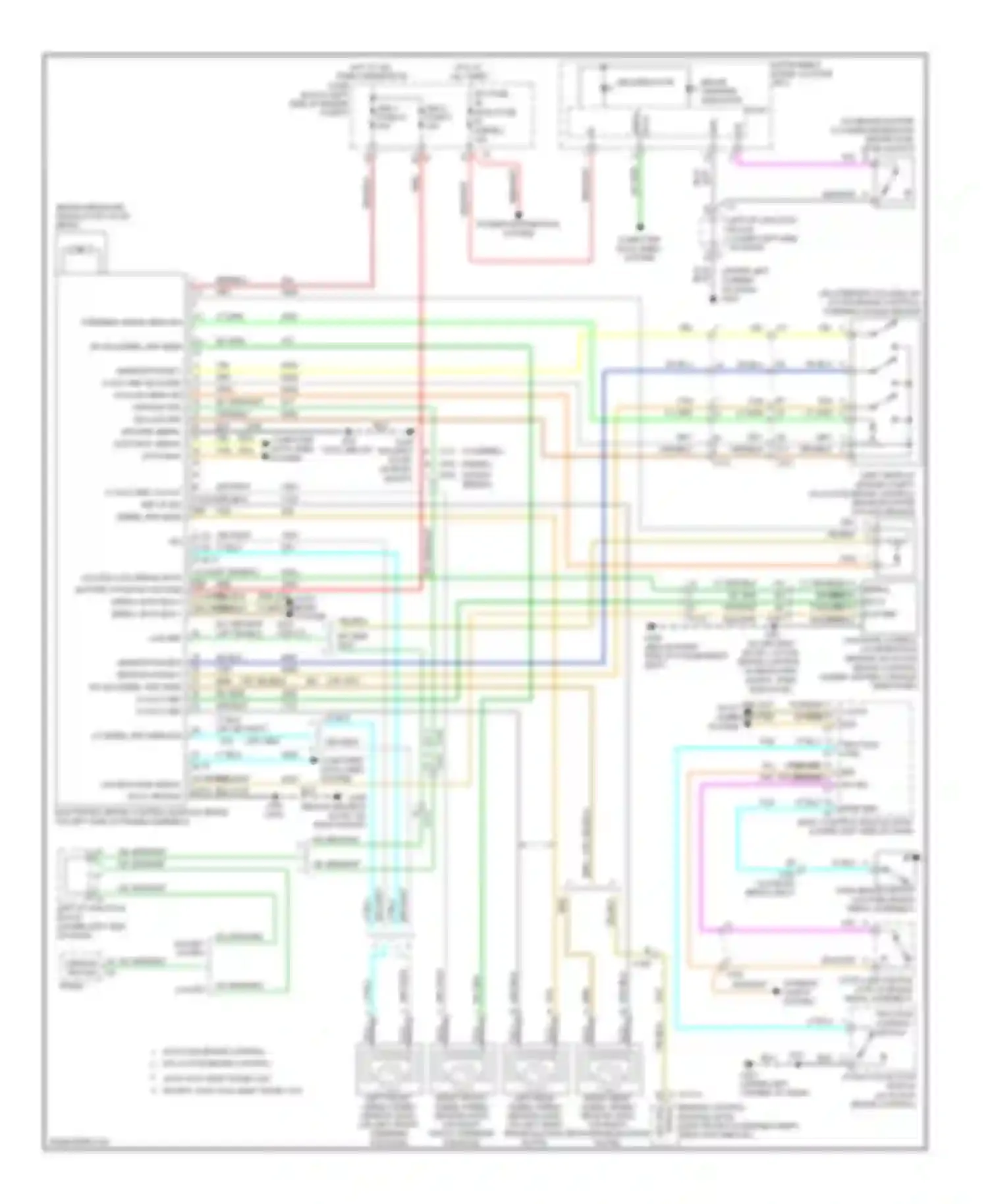 Wiring diagram steering angle sensor for Chevrolet Silverado 3500 HD  (2007-2012) (1 of 1)