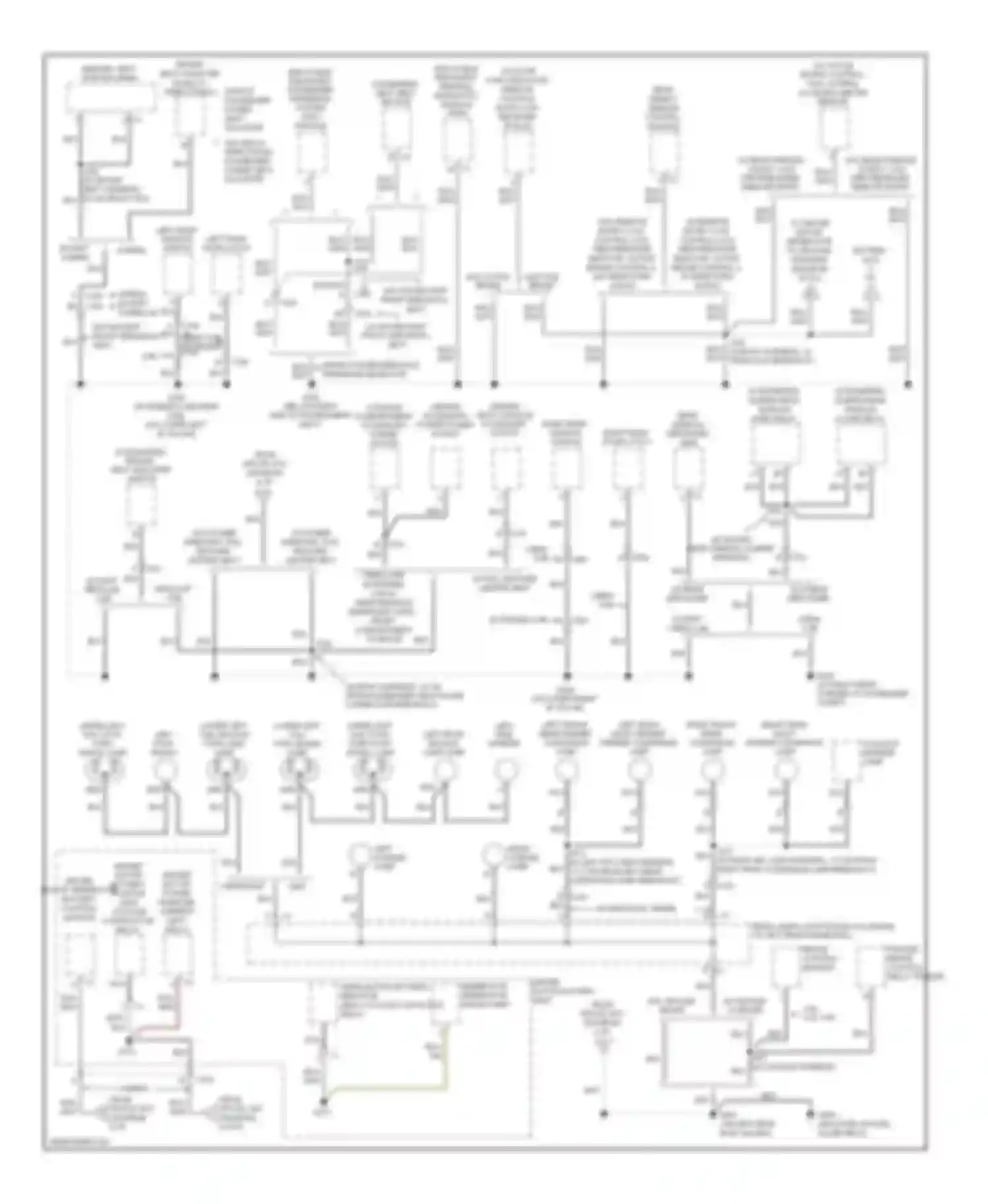 Wiring diagram w/ power windows, full feature center seat for Chevrolet Silverado 3500 HD  (2007-2012) (1 of 1)