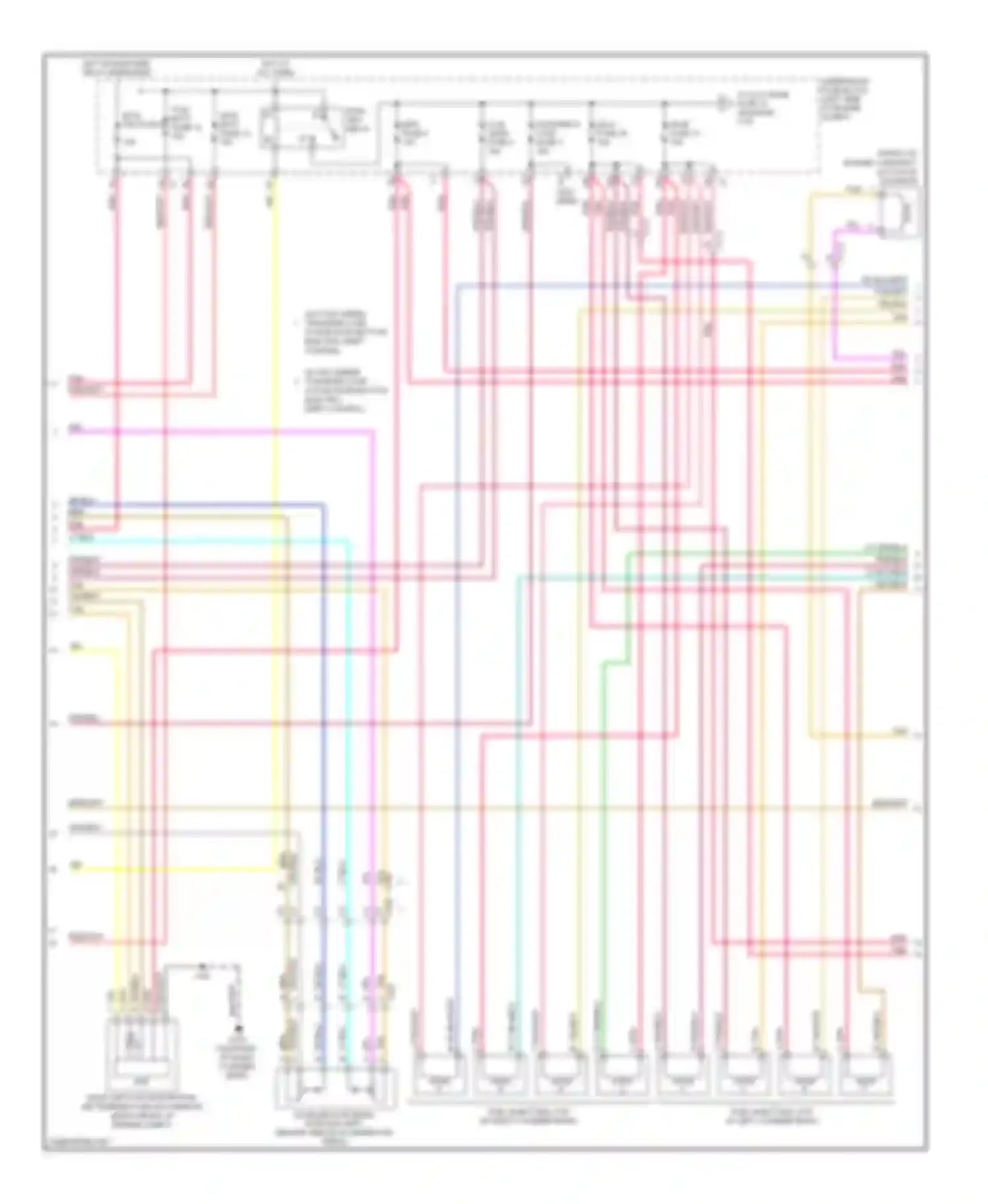 Wiring diagram w/ two speed transfer case active push button, electric shift control for Chevrolet Silverado 3500 HD  (2007-2012) (1 of 2)