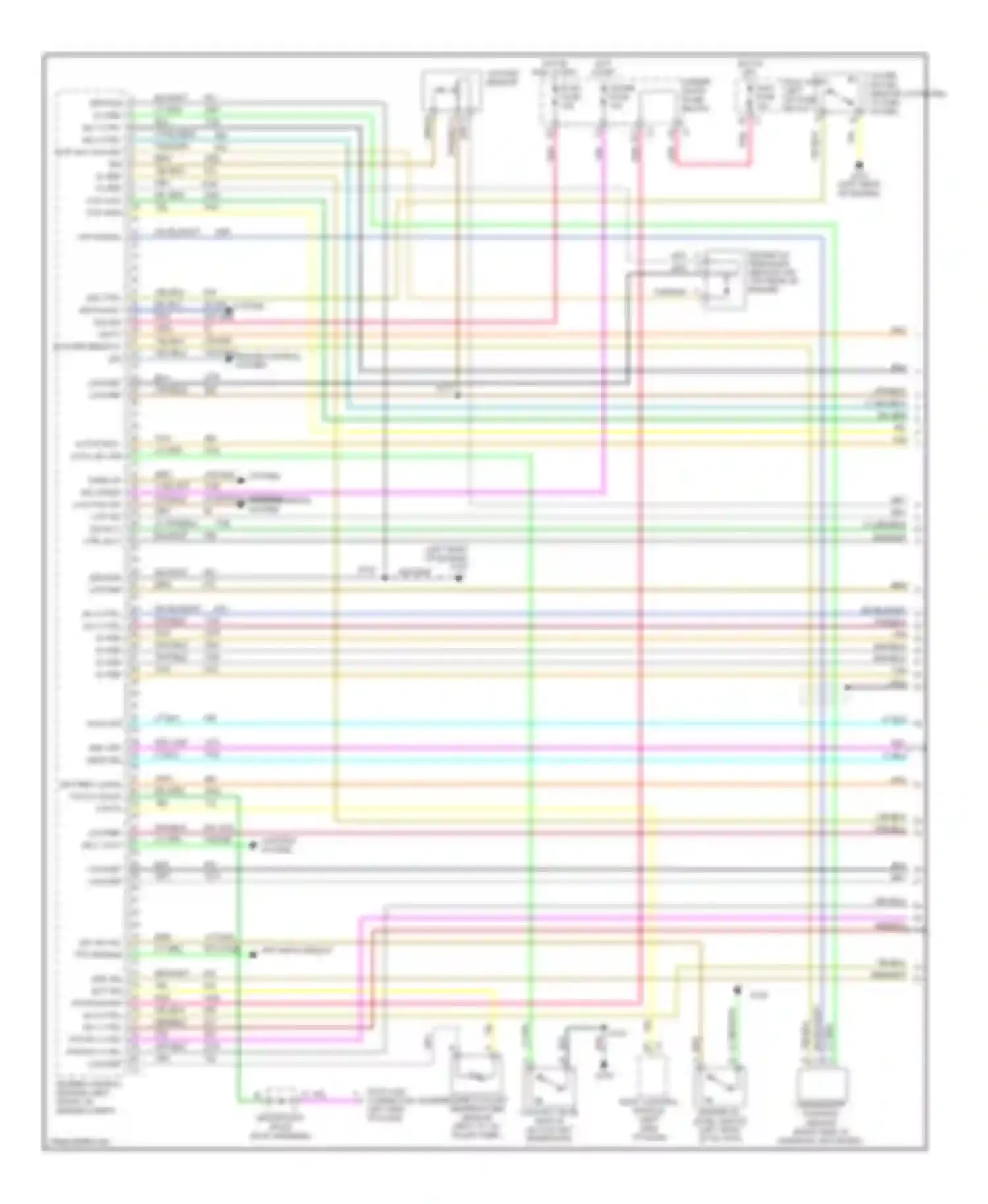 Silverado 3500 Chevrolet  (2002-2006): Wiring diagram engine performance 6.6l vin 1, california (1 of 4)