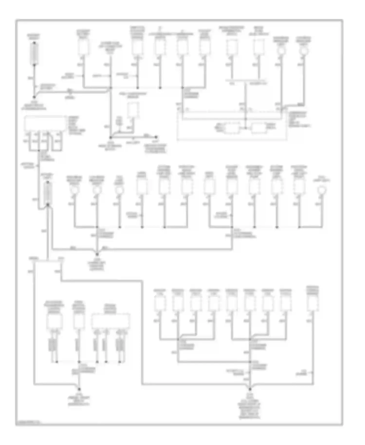 Silverado 3500 Chevrolet  (2002-2006): Ground distribution circuit, except hybrid (1 of 4)