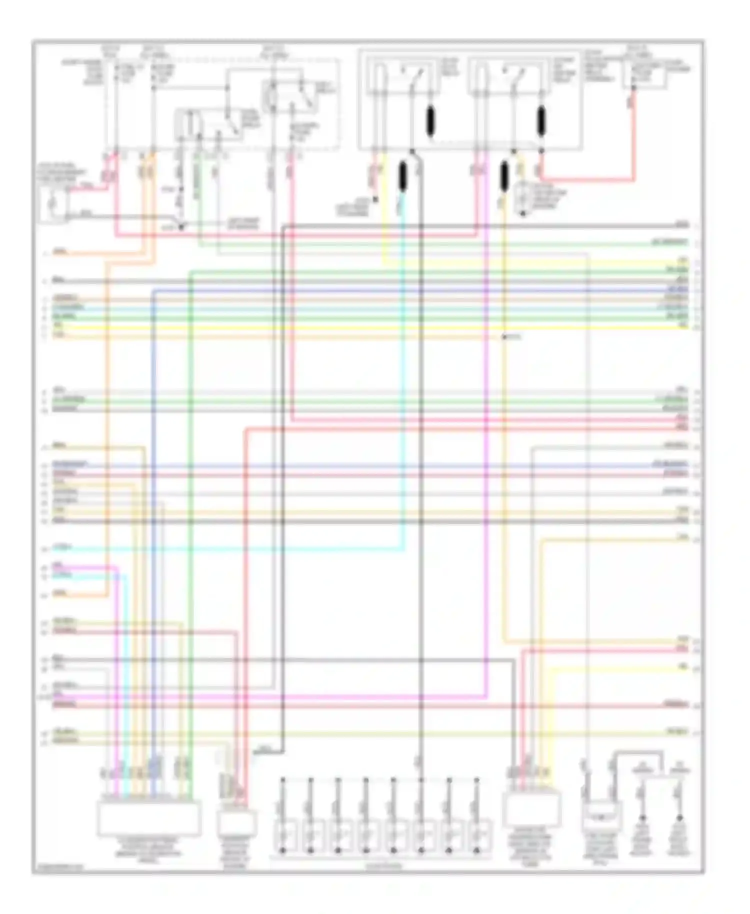 Wiring diagram glow plug/ intake heater relay assembly for Chevrolet Silverado 3500  (2002-2006) (2 of 4)