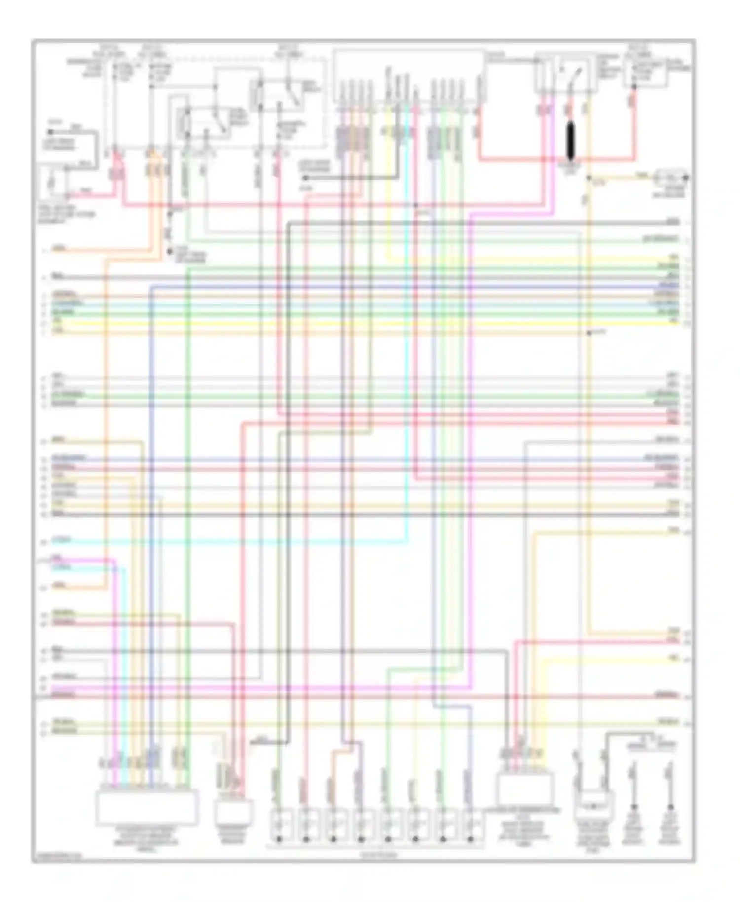 Wiring diagram hot in run, start underhood fuse block fuel ht fuse for Chevrolet Silverado 3500  (2002-2006) (1 of 3)
