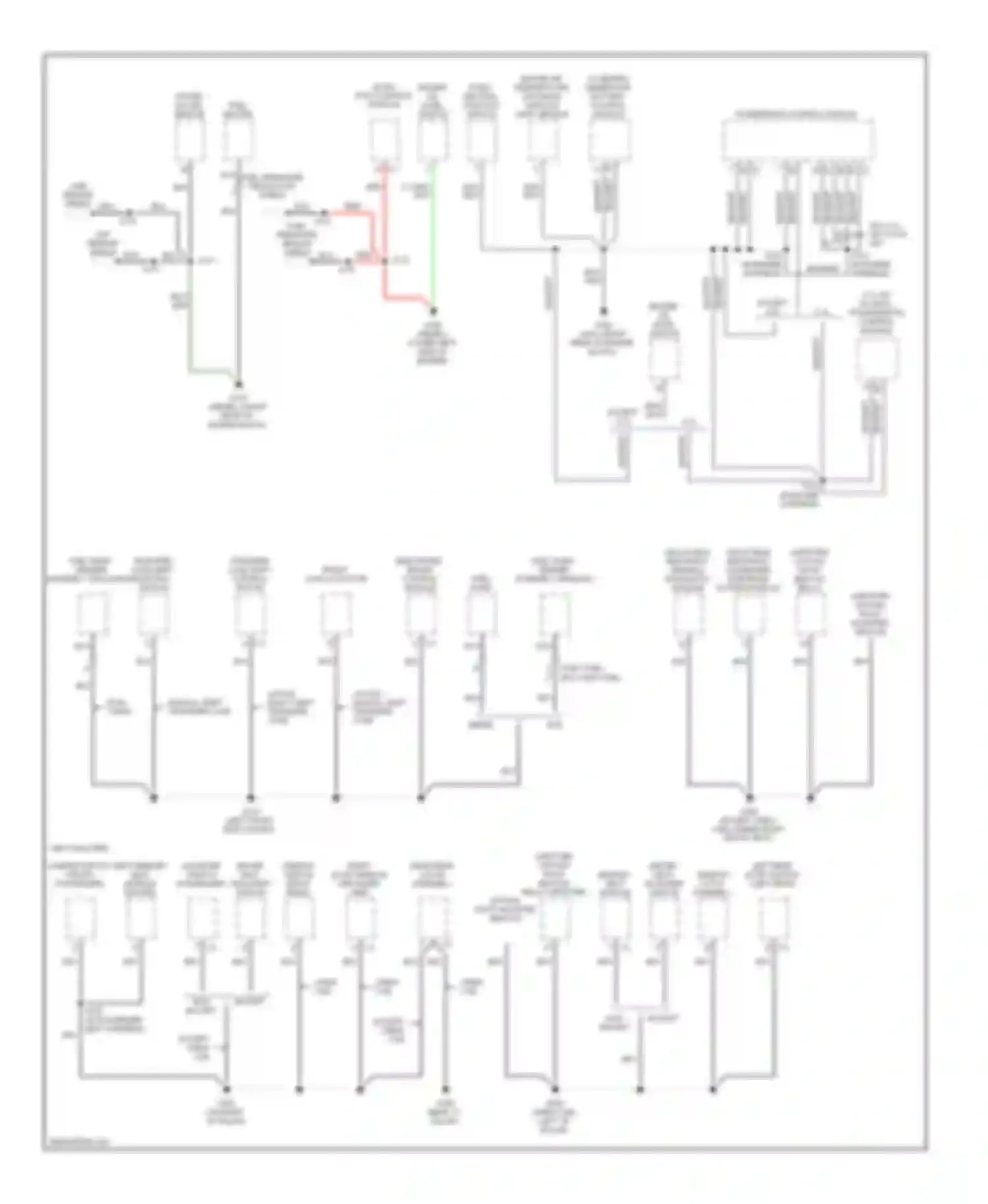 Wiring diagram inflatable restraint sensing, diagnostic module for Chevrolet Silverado 3500  (2002-2006) (2 of 3)