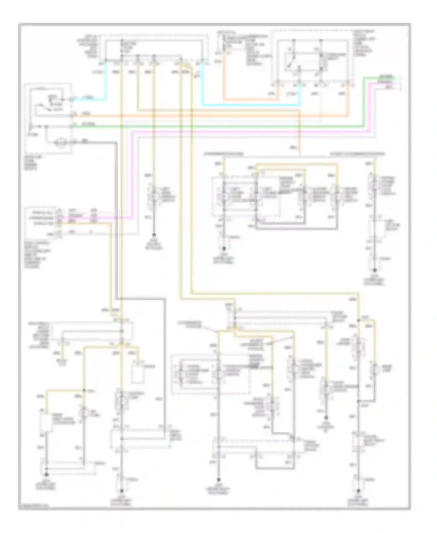 Wiring diagram left power window switch for Chevrolet Silverado 3500  (2002-2006) (1 of 1)