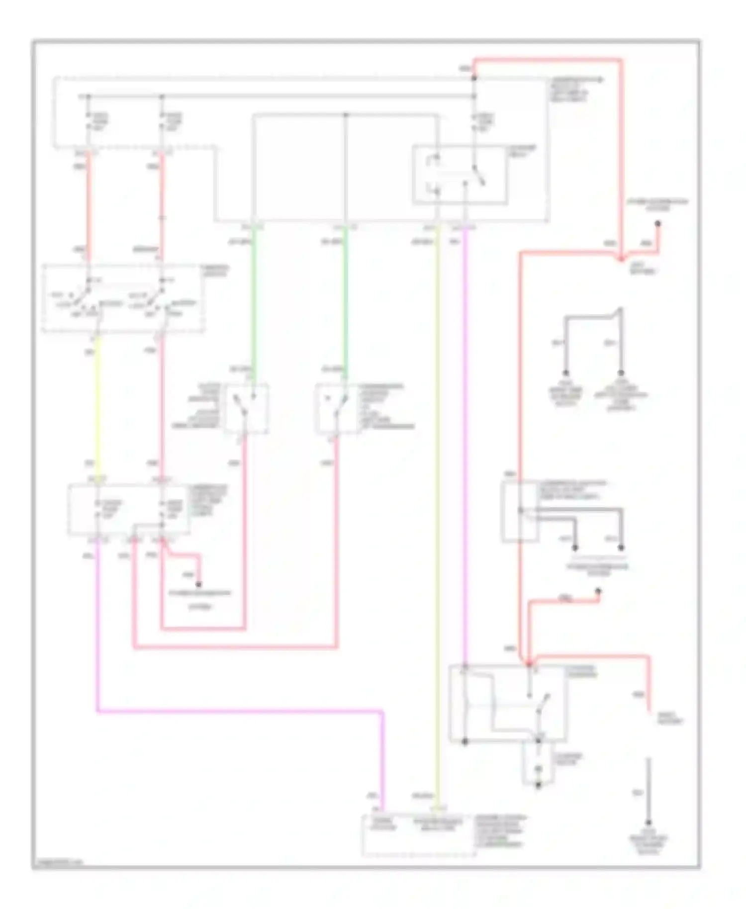 Wiring diagram power distribution for Chevrolet Silverado 3500  (2002-2006) (2 of 3)