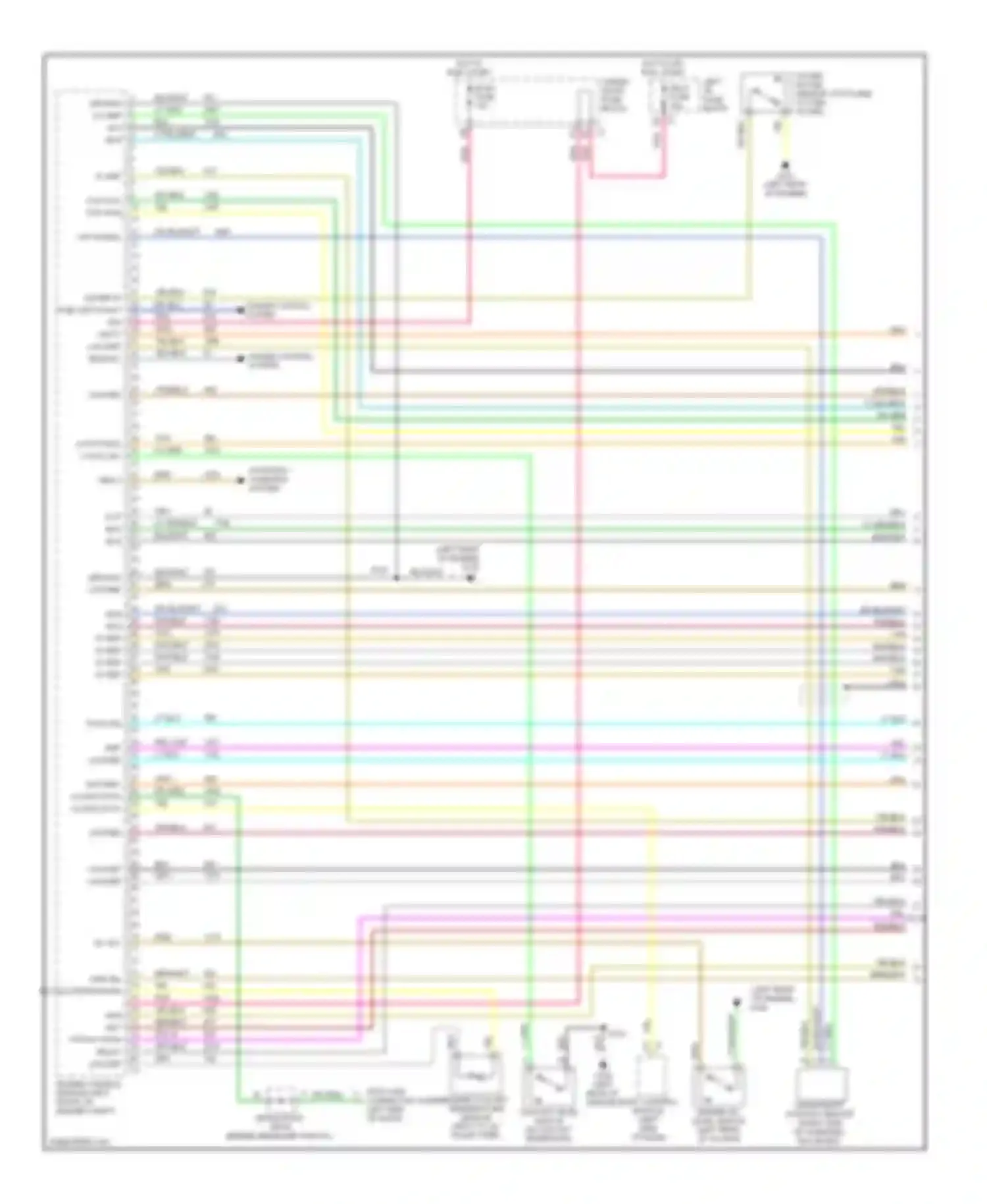 Wiring diagram under- hood fuse block for Chevrolet Silverado 3500  (2002-2006) (10 of 28)
