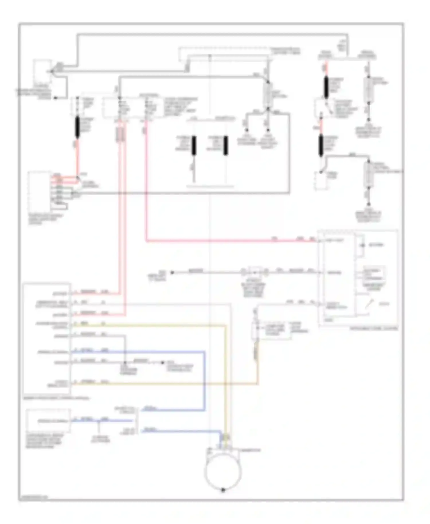 Silverado Classic 3500 Chevrolet  (2007-2007): Charging circuit, except hybrid