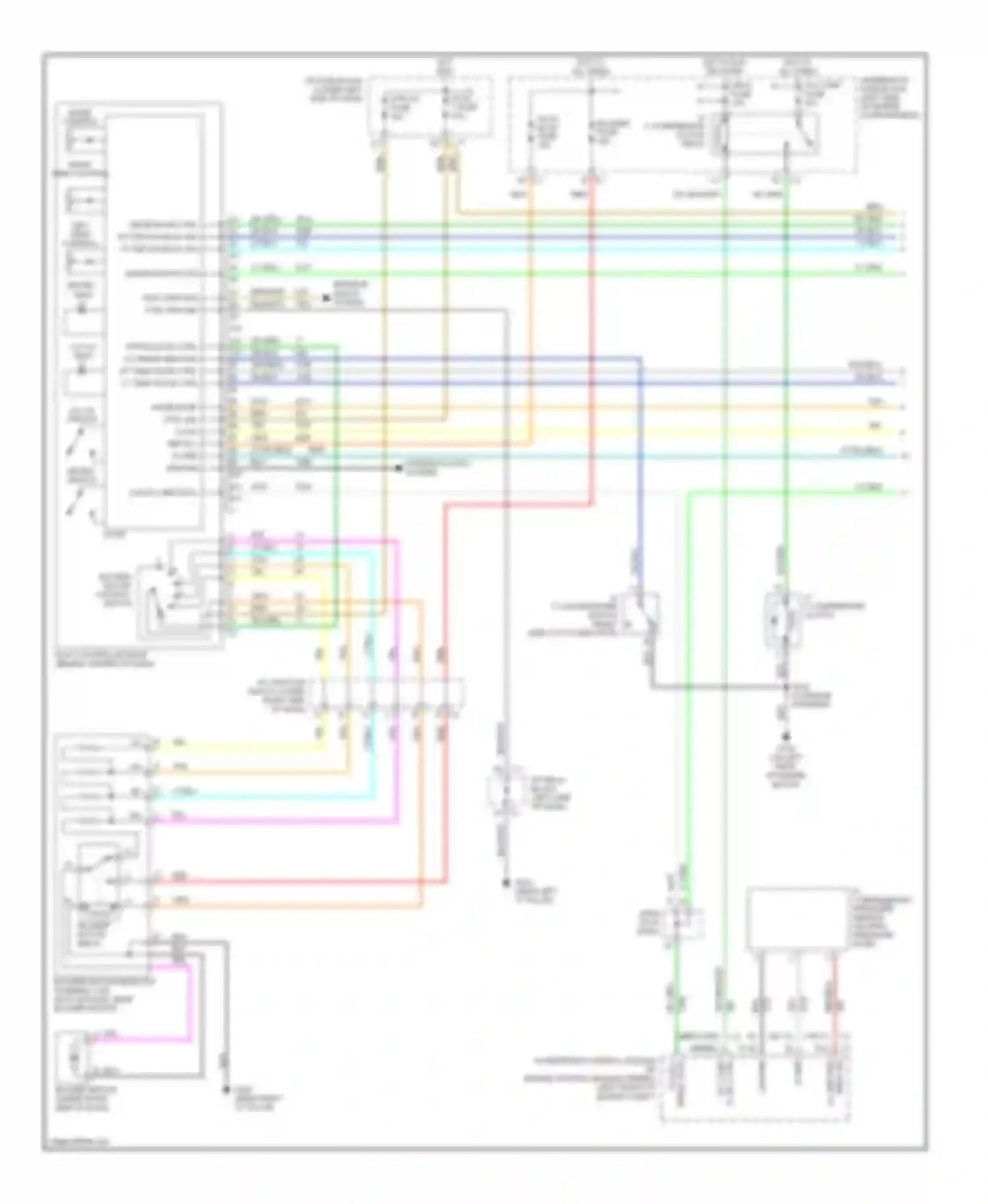 Wiring diagram left temp control for Chevrolet Silverado Classic 3500  (2007-2007) (2 of 2)