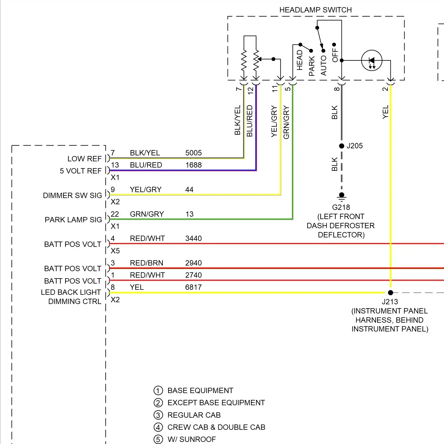 demo - Instrument illumination circuit (1 of 3) Instrument illumination circuit (1 of 3)