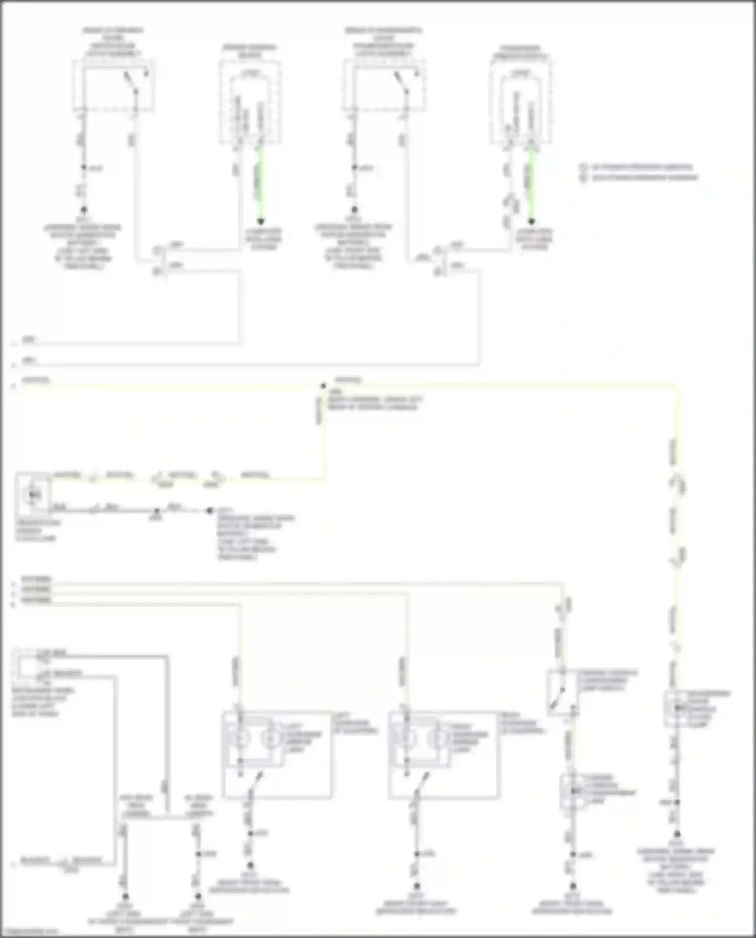 Wiring diagram driver door handle flood lamp for Chevrolet Silverado GMT K2XX facelift (2015-2019) (1 of 1)