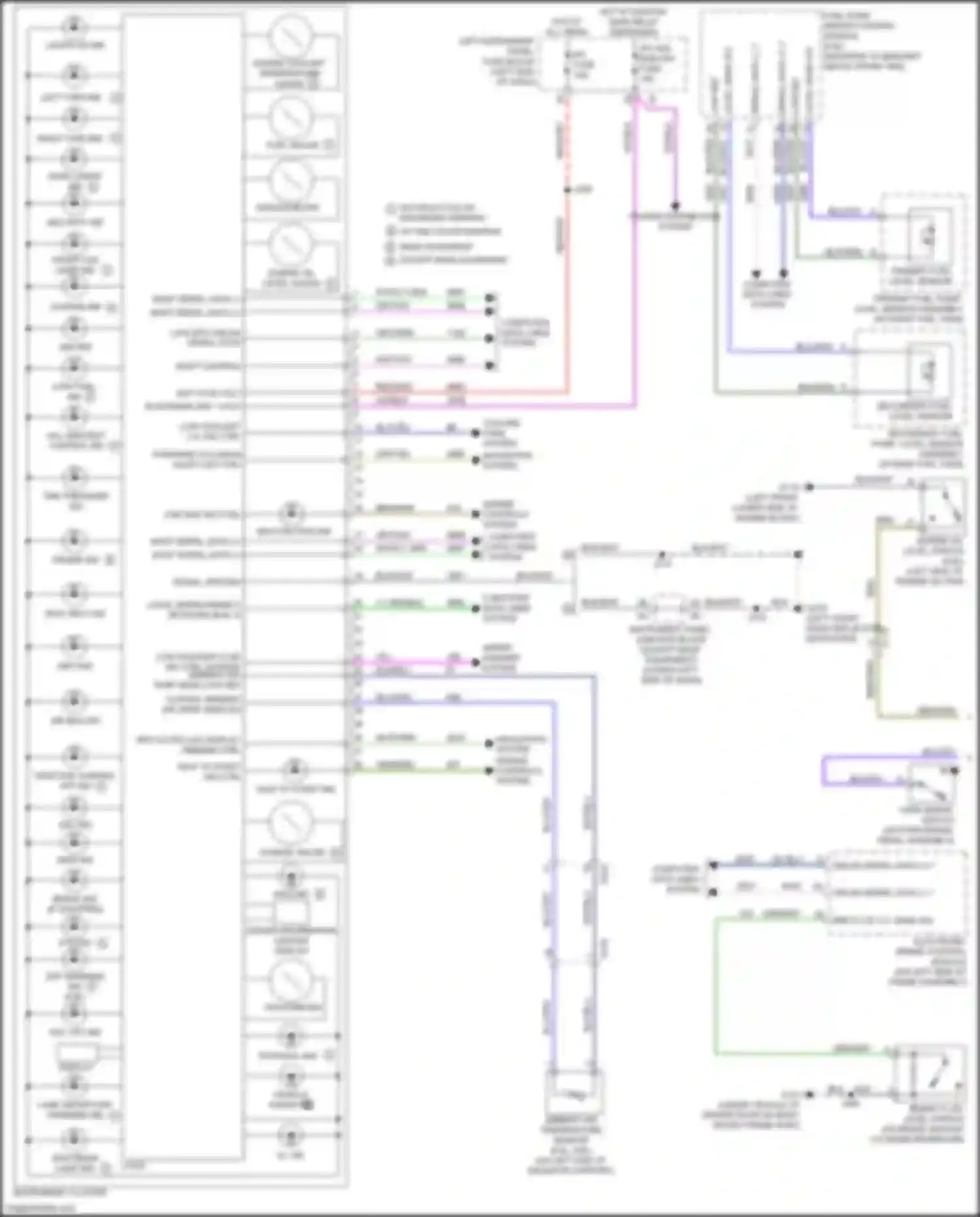 Wiring diagram driver information center display for Chevrolet Silverado GMT K2XX facelift (2015-2019) (6 of 33)