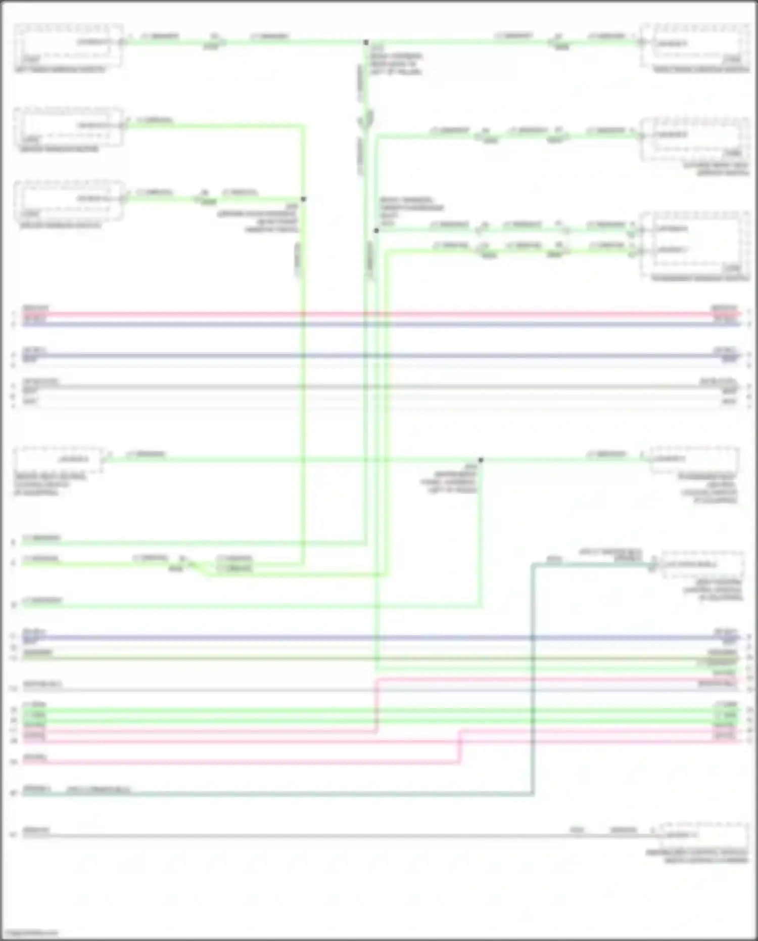 Wiring diagram driver window switch for Chevrolet Silverado GMT K2XX facelift (2015-2019) (3 of 10)