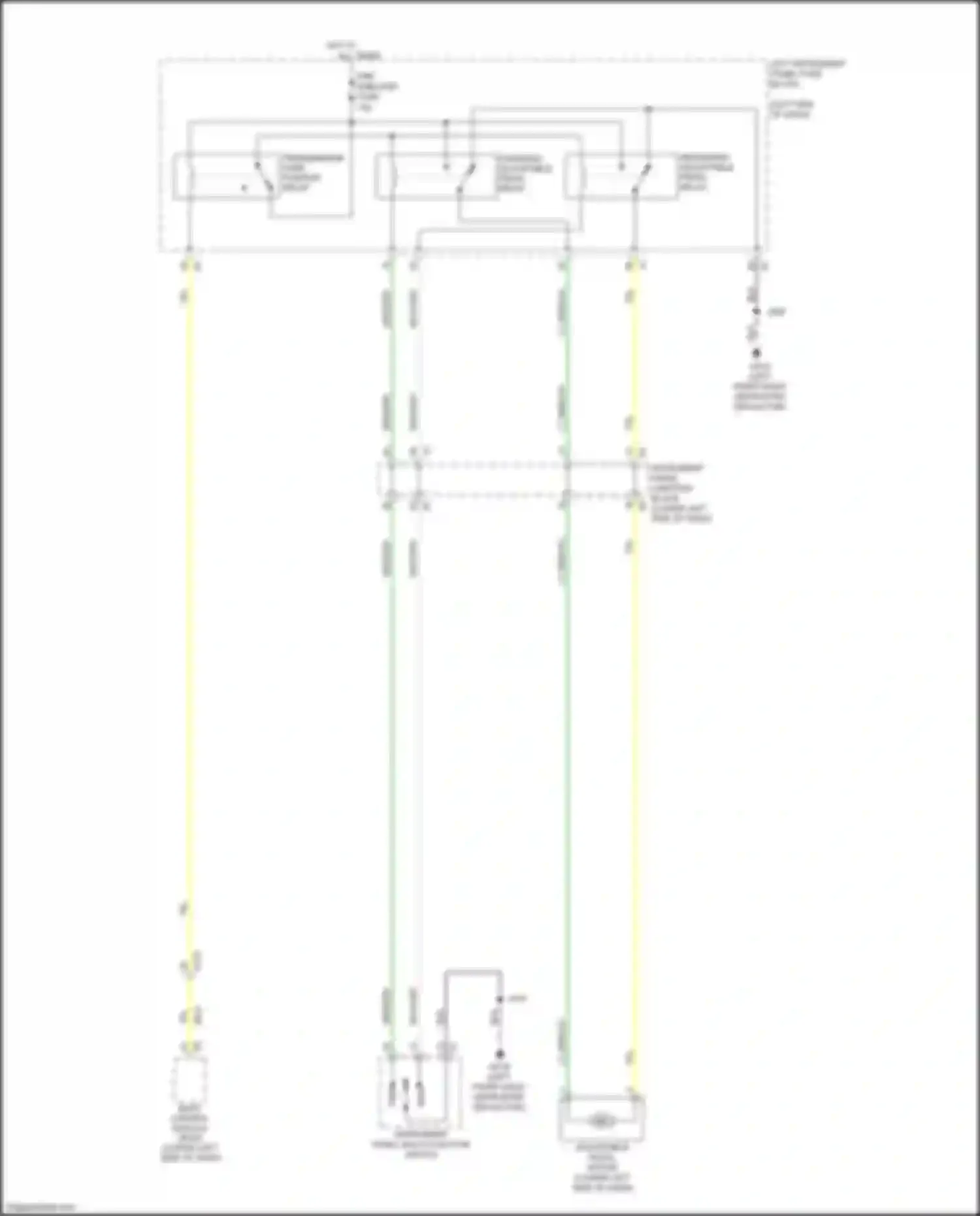 Wiring diagram forward adjustable pedal relay for Chevrolet Silverado GMT K2XX facelift (2015-2019) (1 of 3)