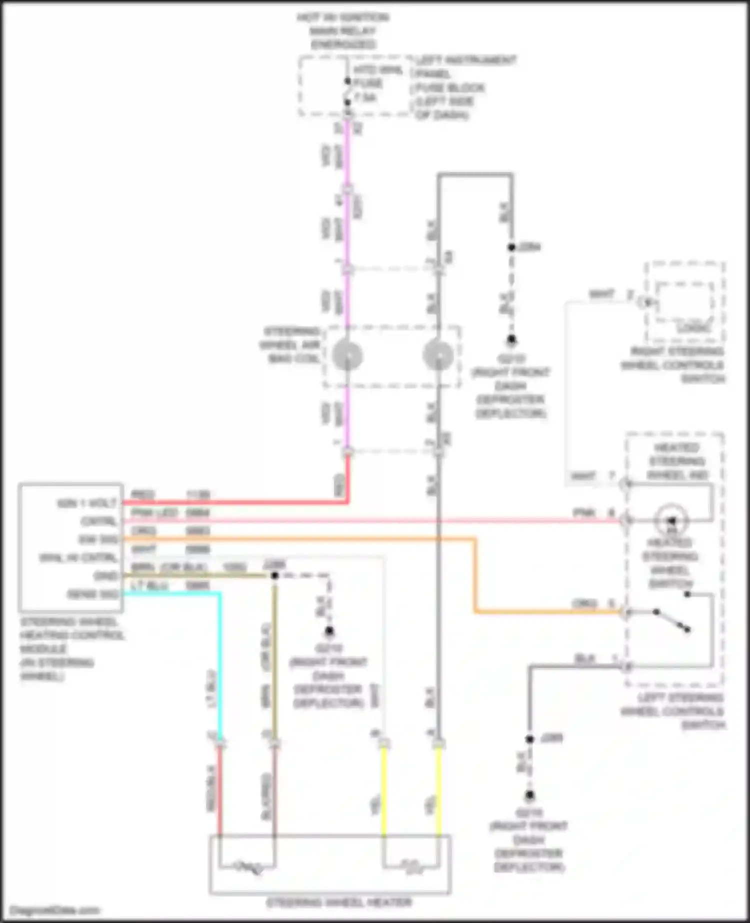 Wiring diagram htd whl fuse for Chevrolet Silverado GMT K2XX facelift (2015-2019) (1 of 2)