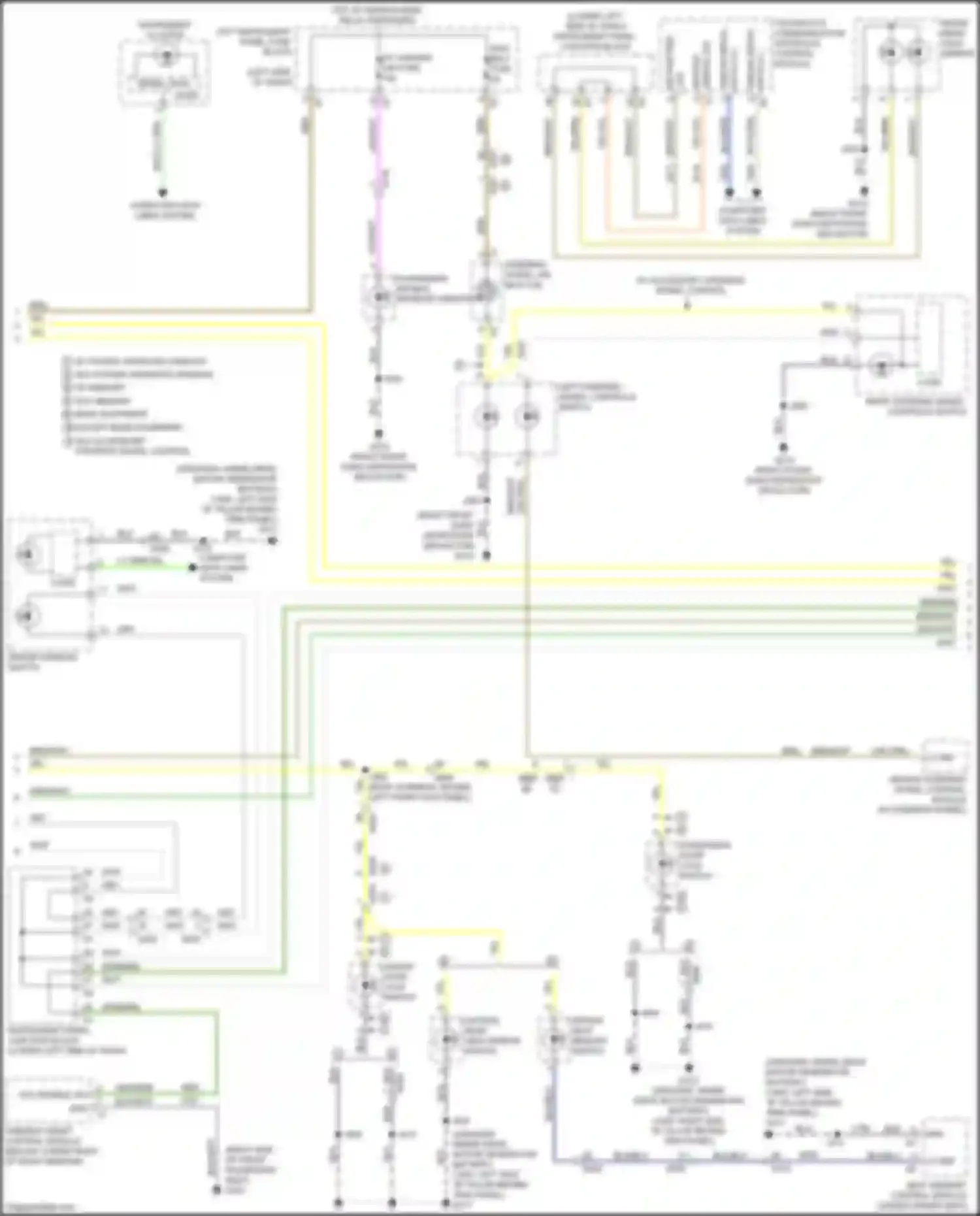 Wiring diagram inside rear view mirror for Chevrolet Silverado GMT K2XX facelift (2015-2019) (4 of 5)