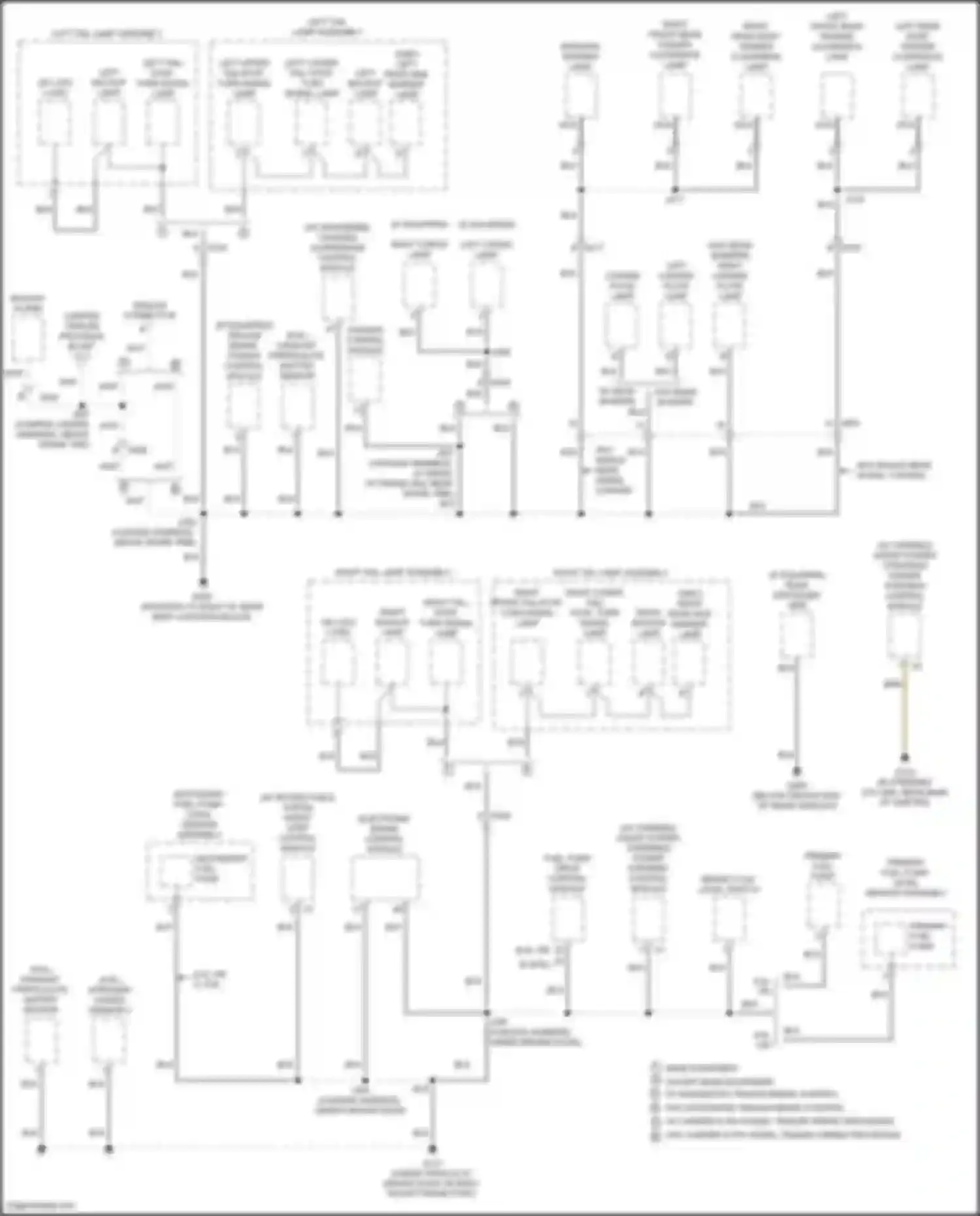 Wiring diagram left rear side marker lamp for Chevrolet Silverado GMT K2XX facelift (2015-2019) (4 of 4)
