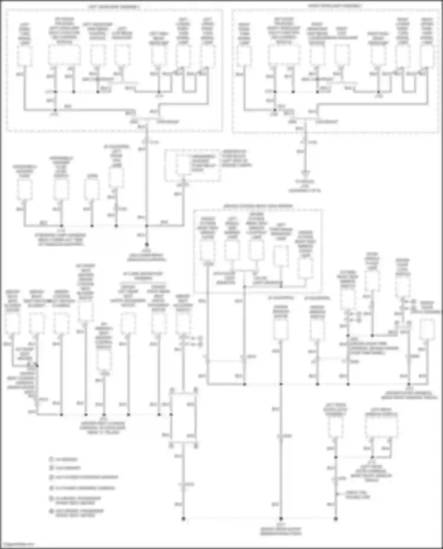 Wiring diagram left rear window switch for Chevrolet Silverado GMT K2XX facelift (2015-2019) (5 of 10)