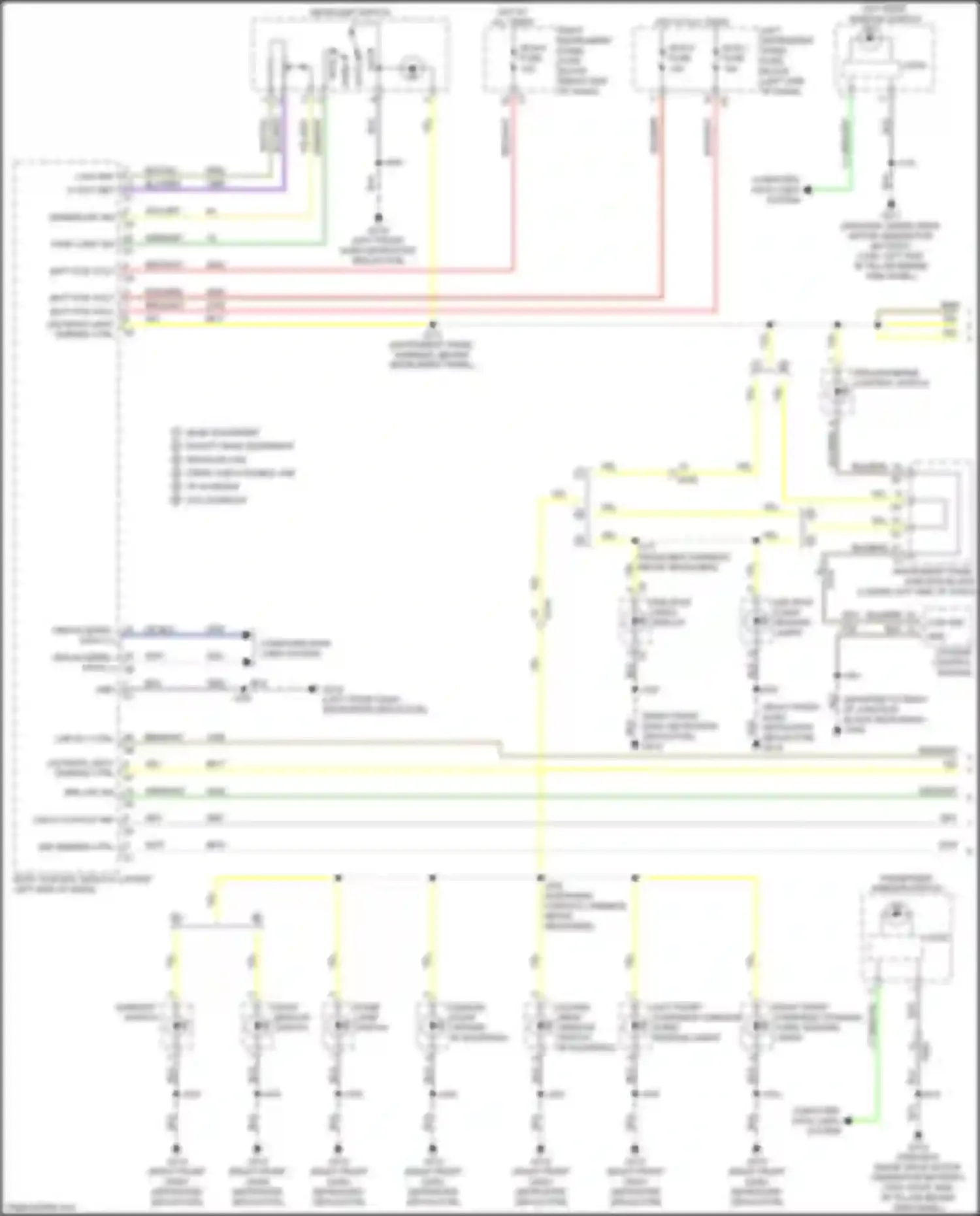Wiring diagram passenger window switch for Chevrolet Silverado GMT K2XX facelift (2015-2019) (6 of 12)
