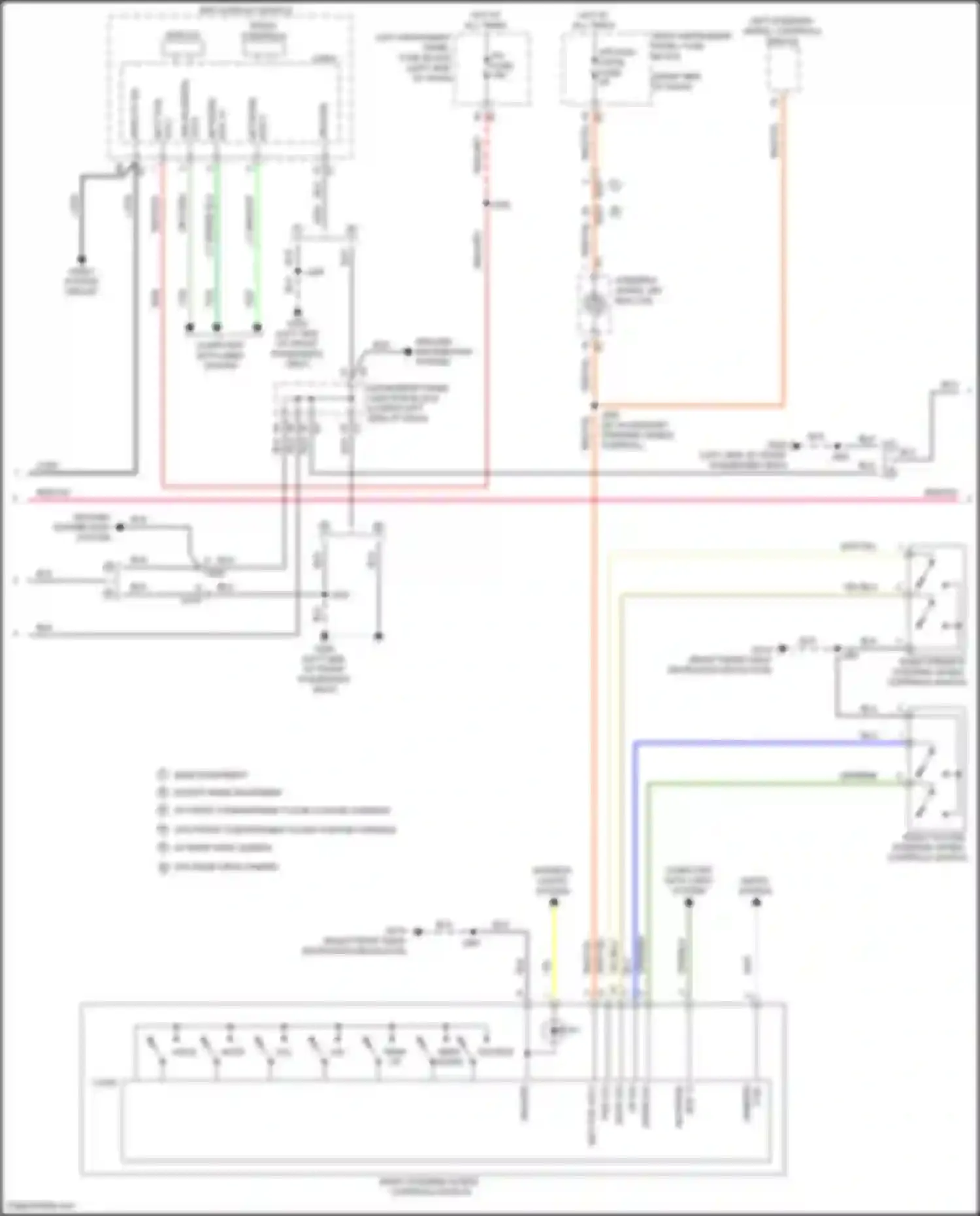 Wiring diagram radio volume steering wheel controls switch for Chevrolet Silverado GMT K2XX facelift (2015-2019) (4 of 7)