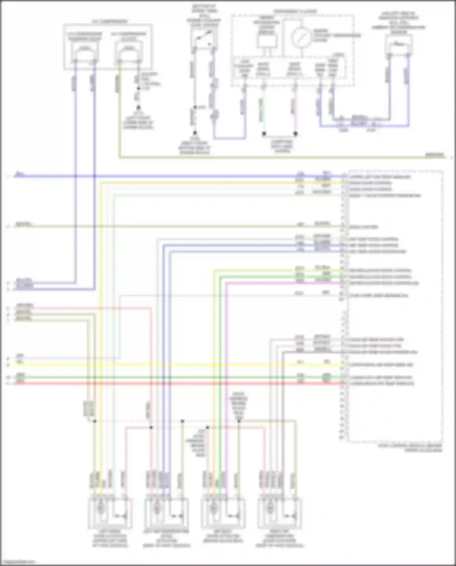 Wiring diagram recirculation door control for Chevrolet Silverado GMT K2XX facelift (2015-2019) (1 of 2)