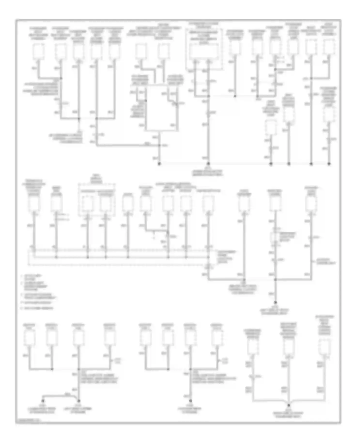Silverado Chevrolet GMT K2XX (2013-2015): Ground distribution circuit (4 of 5)