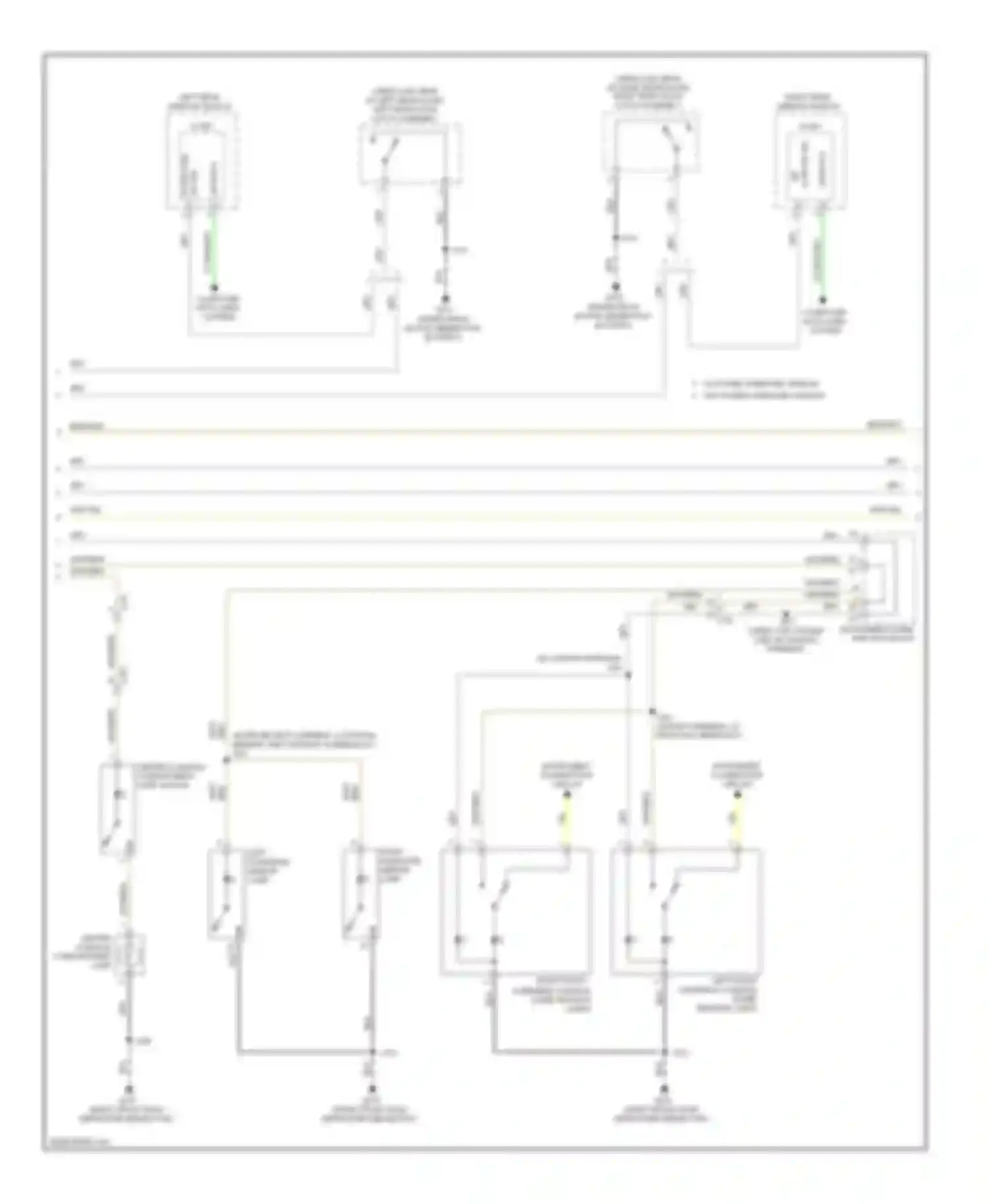 Silverado Chevrolet GMT K2XX (2013-2015): Courtesy lamps circuit (2 of 3)