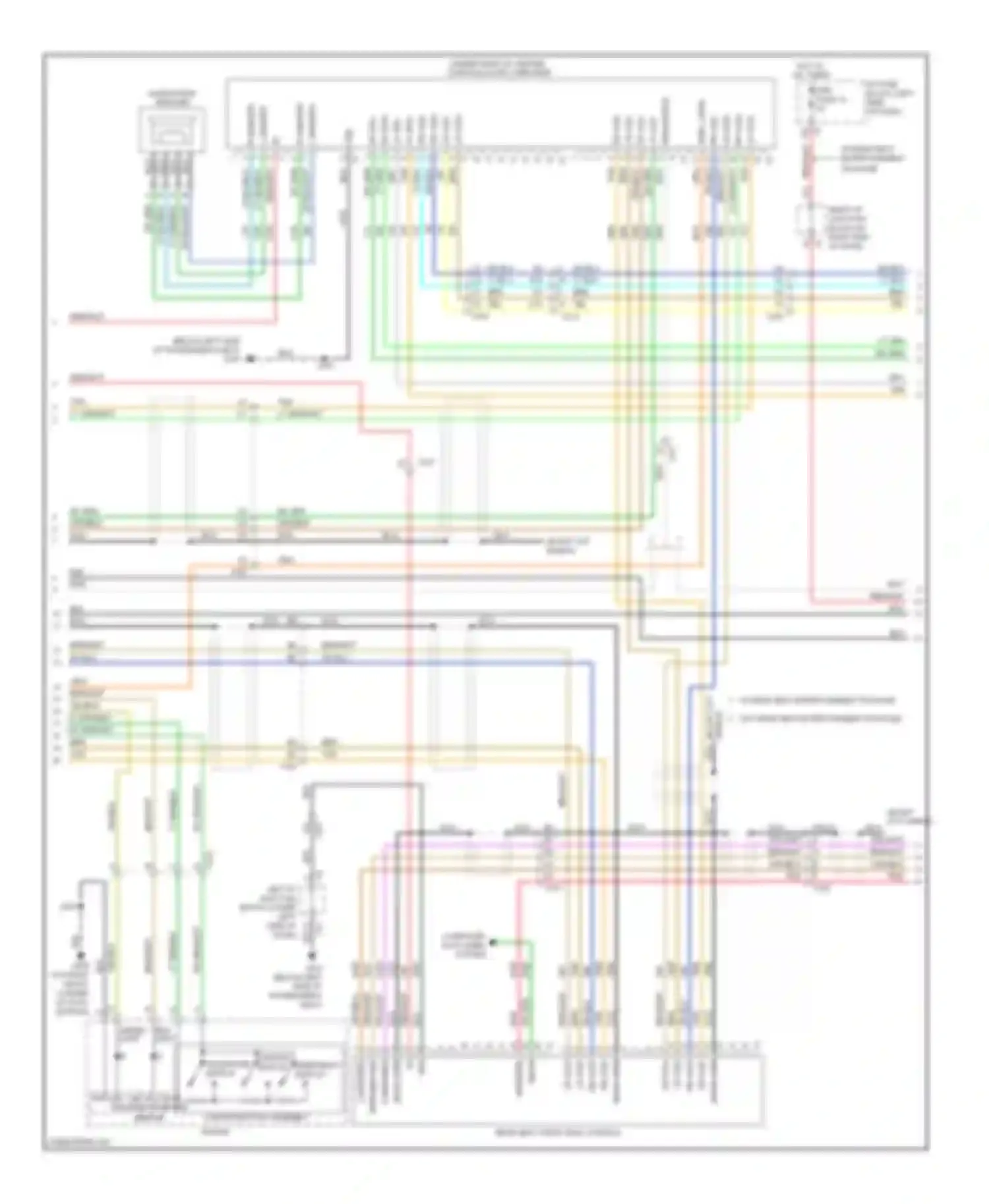 Silverado Chevrolet GMT K2XX (2013-2015): Navigation circuit, with uqa, without uys & y91 (2 of 3)