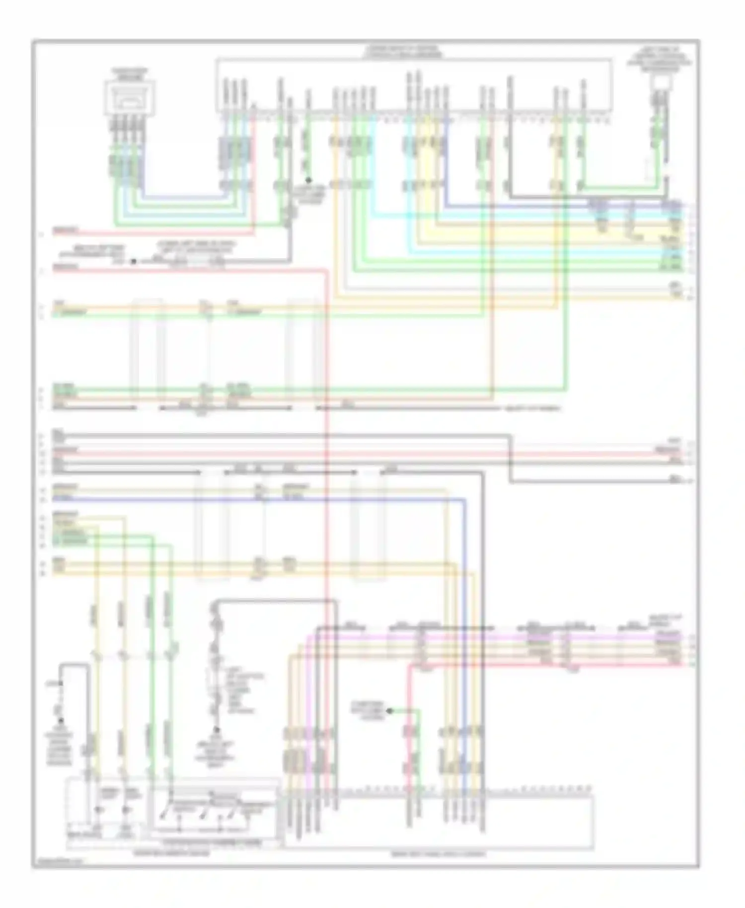 Silverado Chevrolet GMT K2XX (2013-2015): Navigation circuit, with y91 & uqa, without uys (2 of 3)