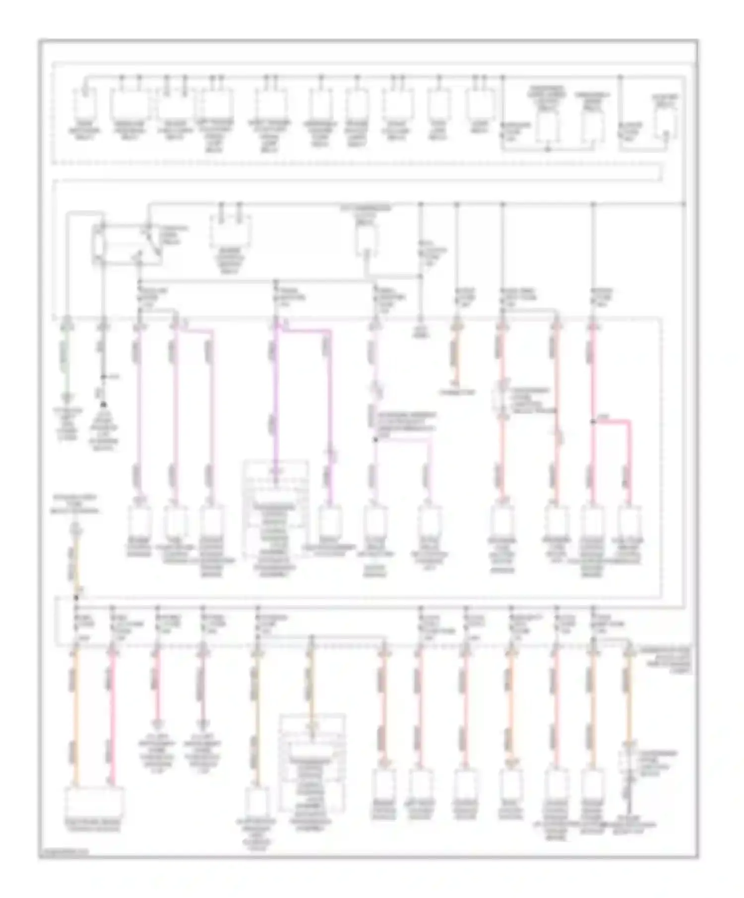 Silverado Chevrolet GMT K2XX (2013-2015): Power distribution circuit (2 of 5)