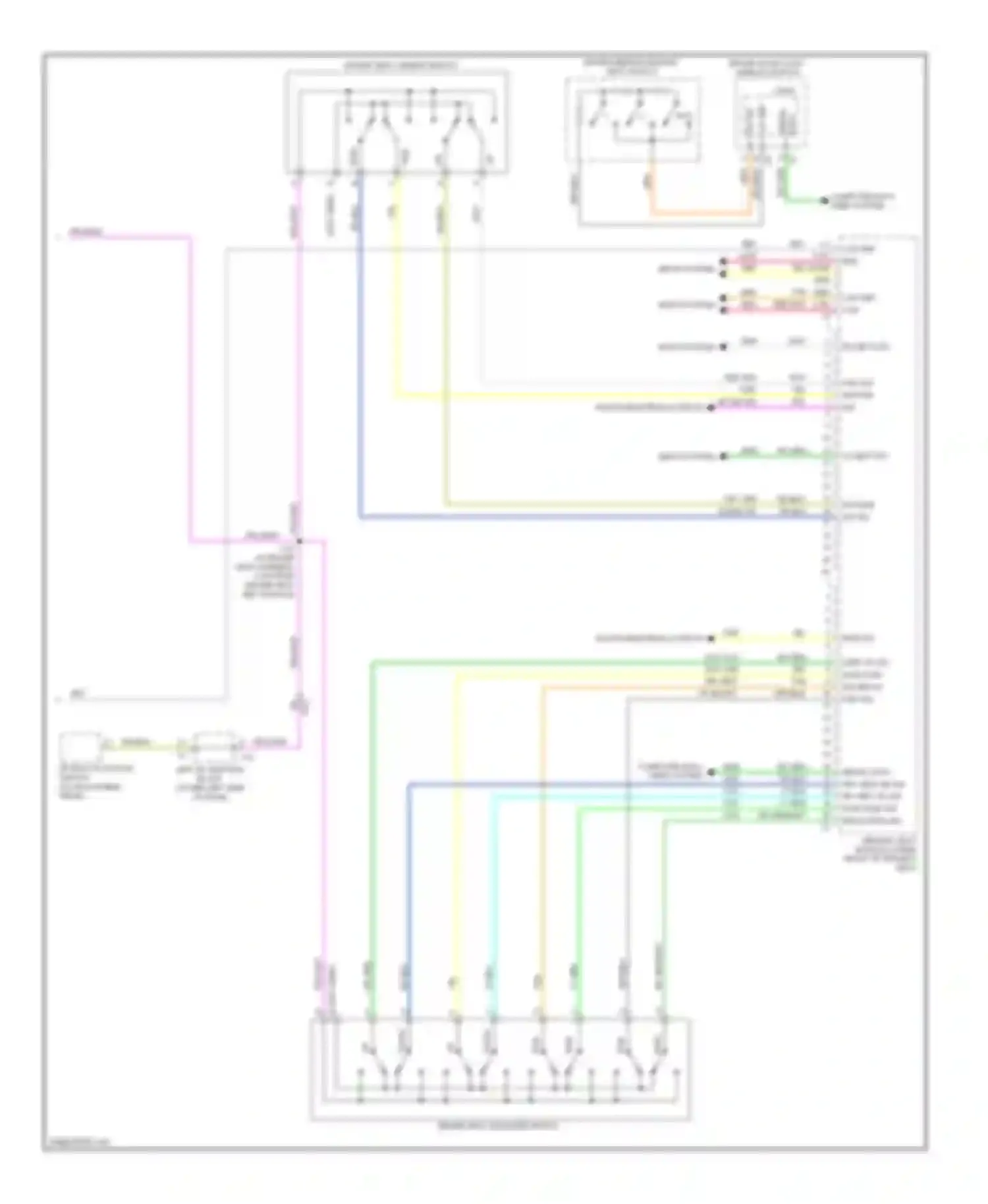 Wiring diagram adjustable pedals circuit for Chevrolet Silverado GMT K2XX (2013-2015) (2 of 2)