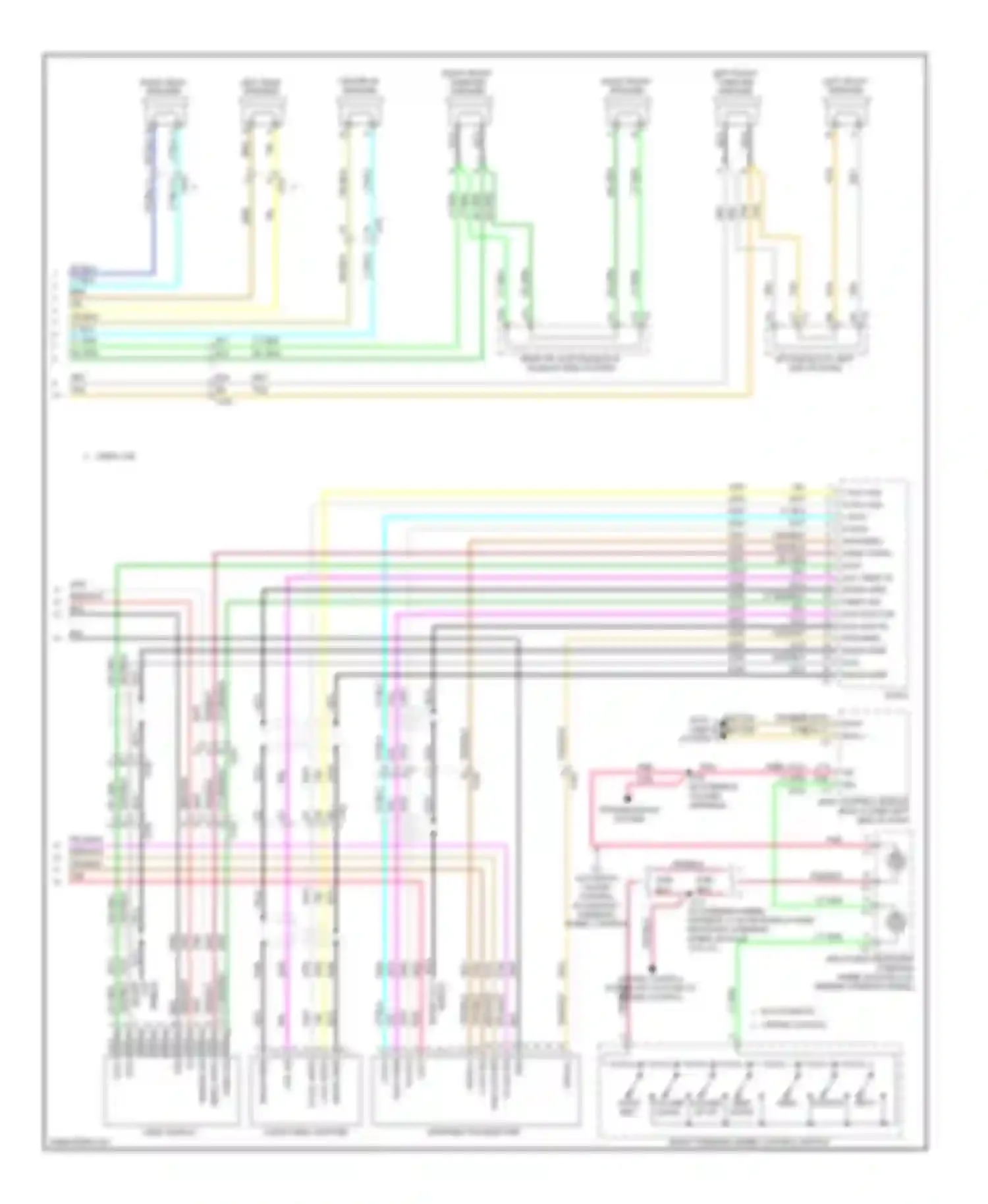 Wiring diagram center i/p speaker for Chevrolet Silverado GMT K2XX (2013-2015) (2 of 4)
