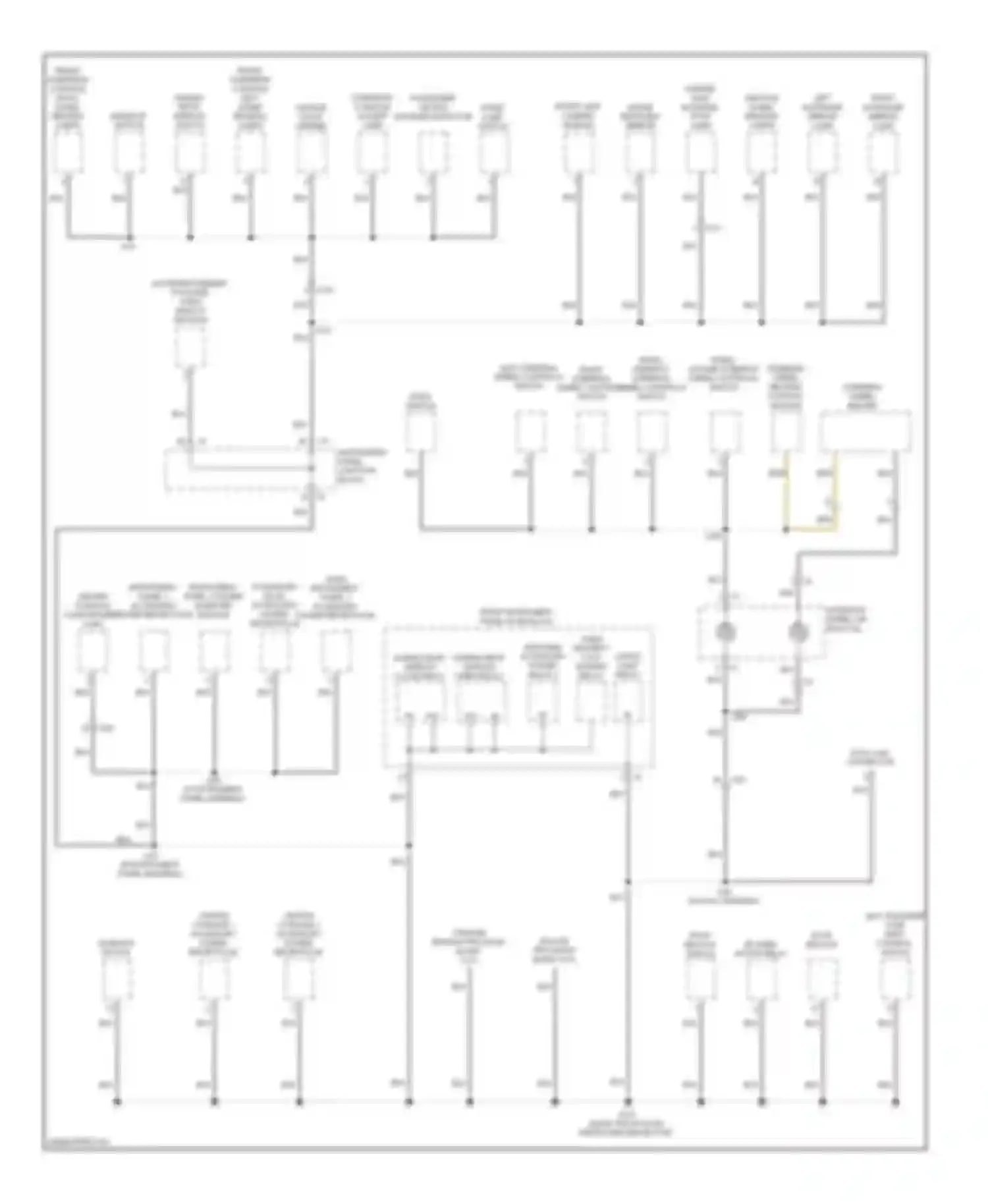 Wiring diagram front overhead console right dome/ reading lamps for Chevrolet Silverado GMT K2XX (2013-2015) (1 of 1)