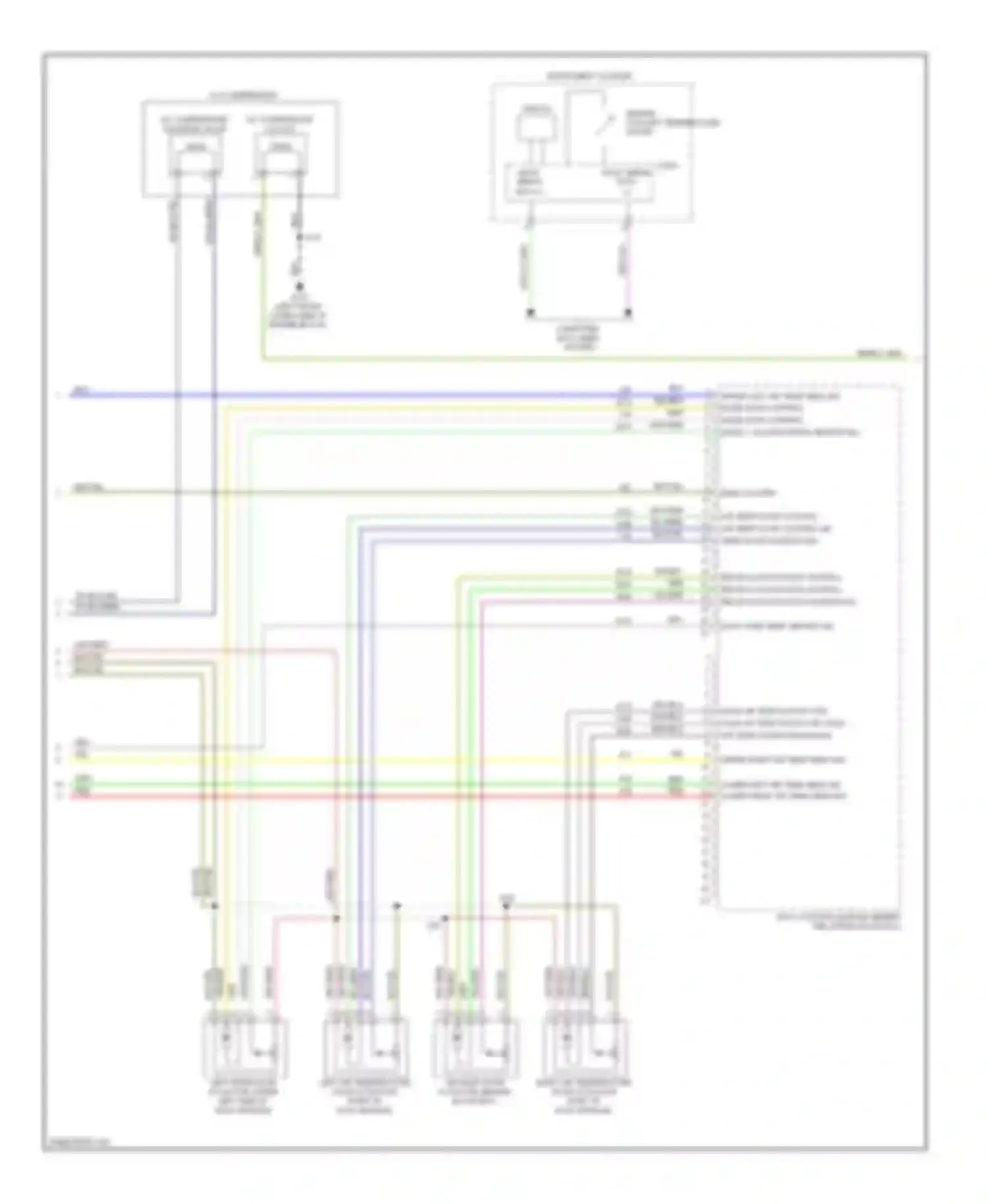 Wiring diagram instrument cluster for Chevrolet Silverado GMT K2XX (2013-2015) (2 of 17)