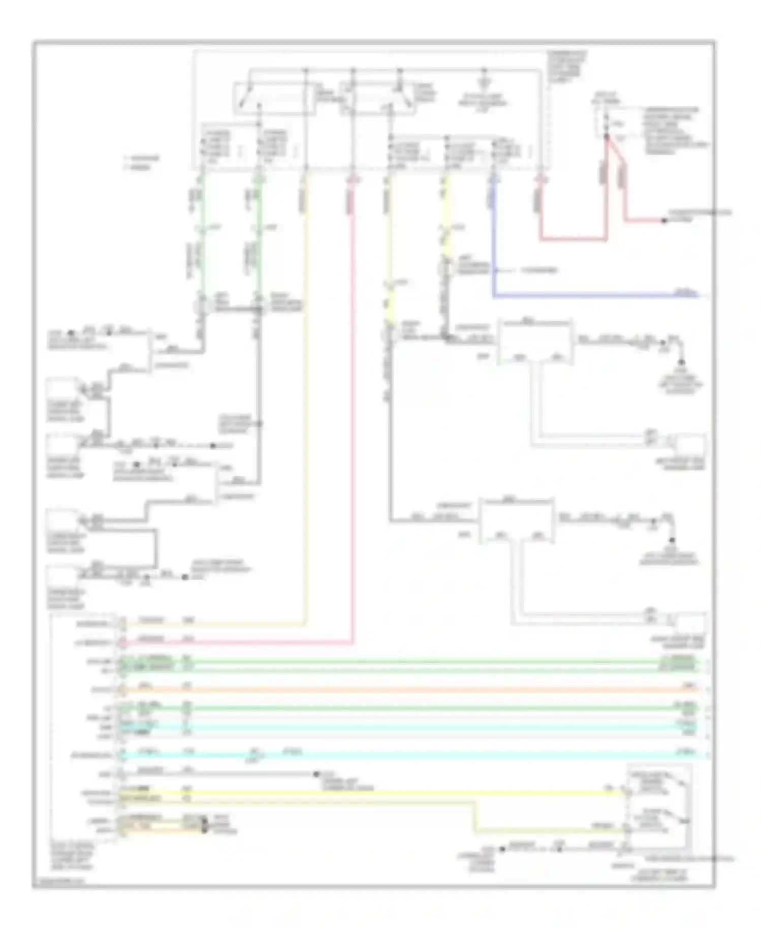 Wiring diagram lower right park/turn signal lamp for Chevrolet Silverado GMT K2XX (2013-2015) (2 of 2)