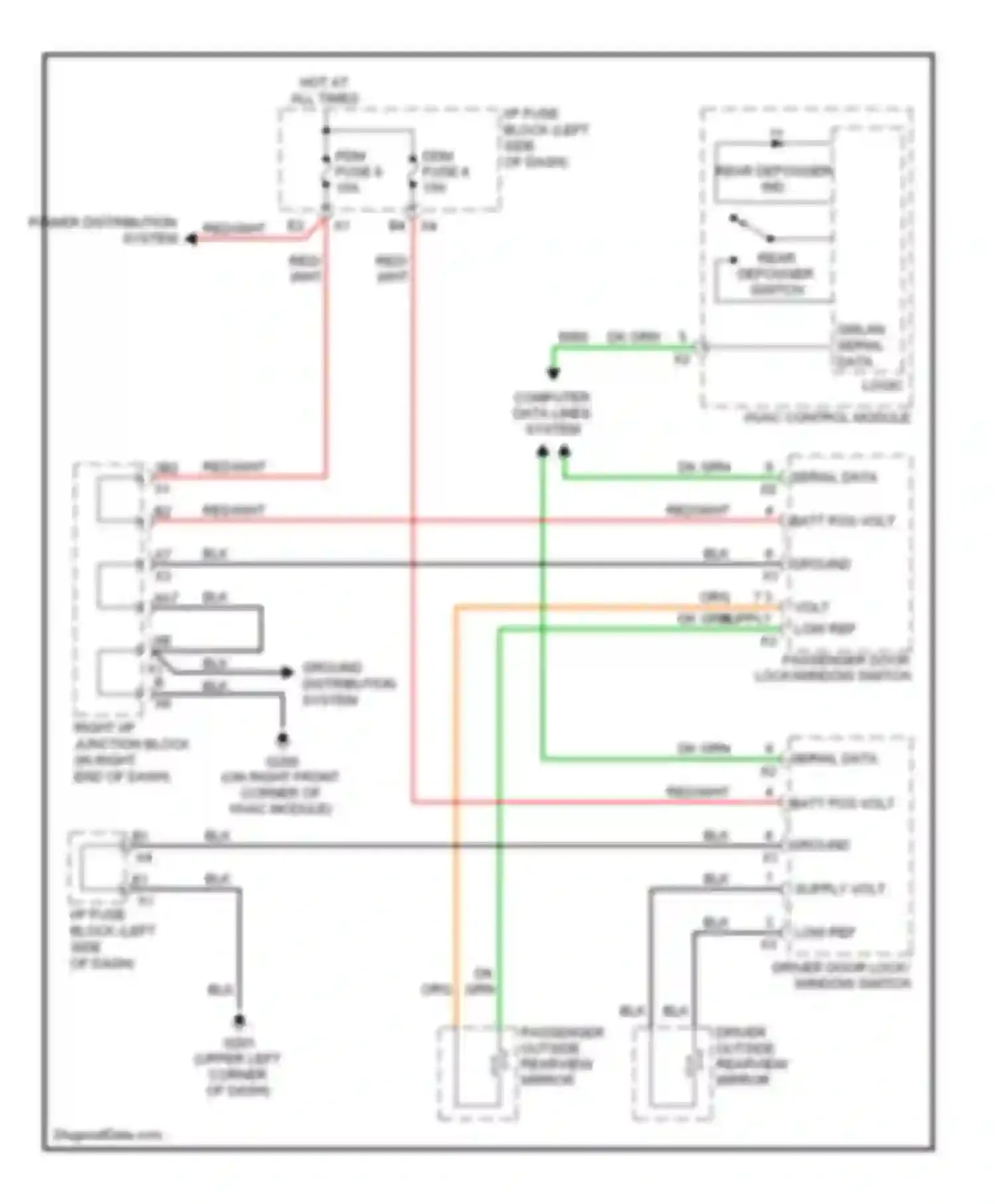 Wiring diagram rear defogger ind for Chevrolet Silverado GMT K2XX (2013-2015) (3 of 4)