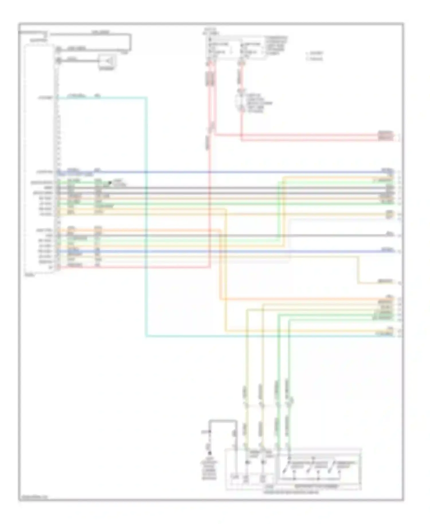Wiring diagram rf aud+ lf aud+ rr aud+ lr aud+ rem sig for Chevrolet Silverado GMT K2XX (2013-2015) (1 of 2)