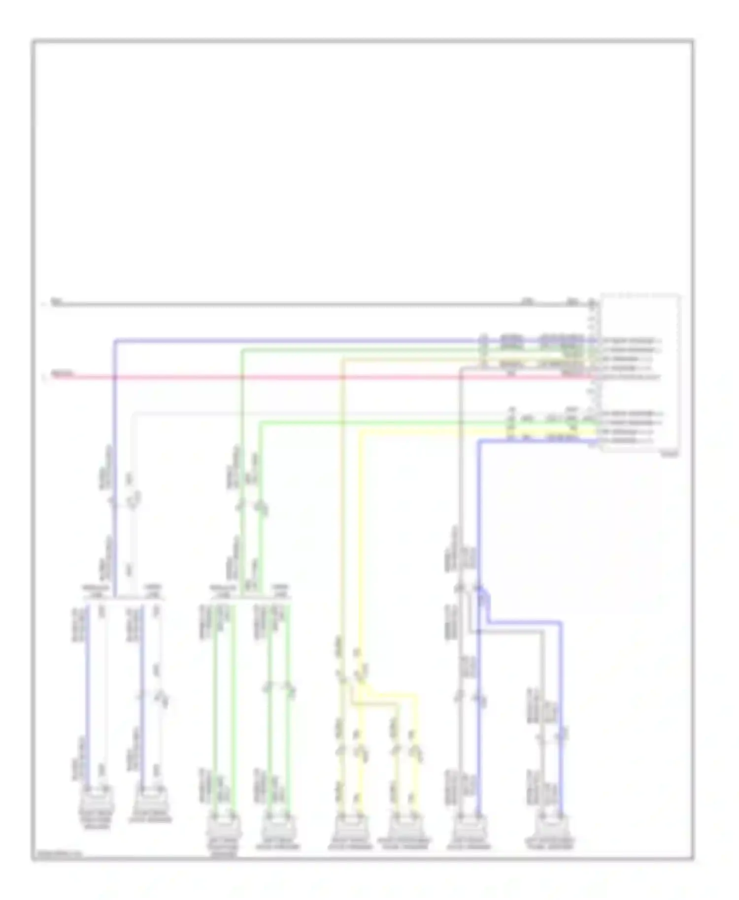 Wiring diagram right instrument panel speaker for Chevrolet Silverado GMT K2XX (2013-2015) (3 of 3)