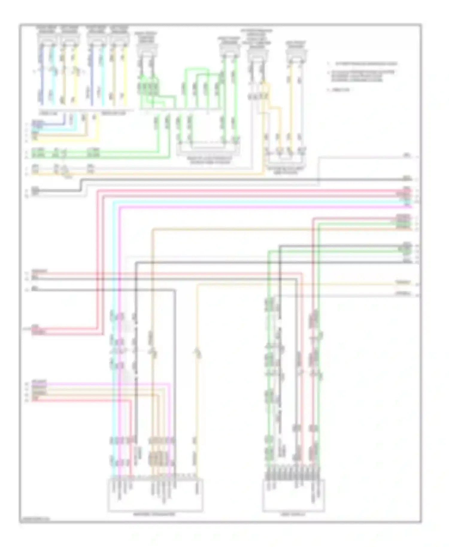Wiring diagram right rear speaker for Chevrolet Silverado GMT K2XX (2013-2015) (1 of 16)