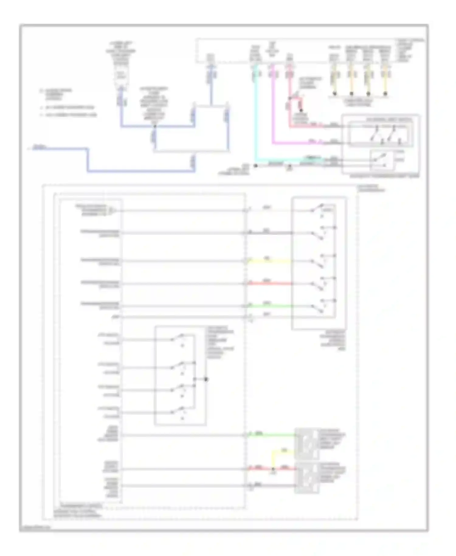 Wiring diagram transmission range switch sig b for Chevrolet Silverado GMT K2XX (2013-2015) (1 of 3)