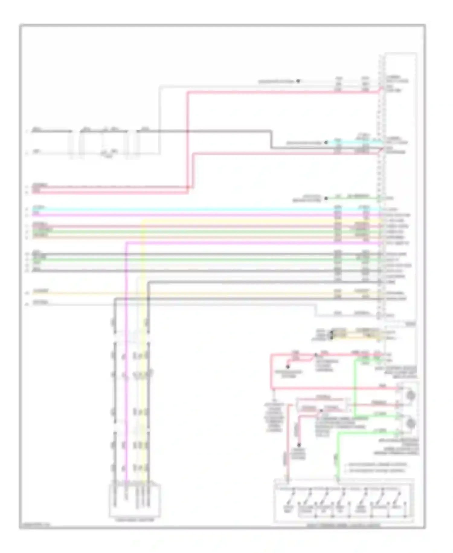 Wiring diagram voice volume volume seek rec down up up for Chevrolet Silverado GMT K2XX (2013-2015) (1 of 2)