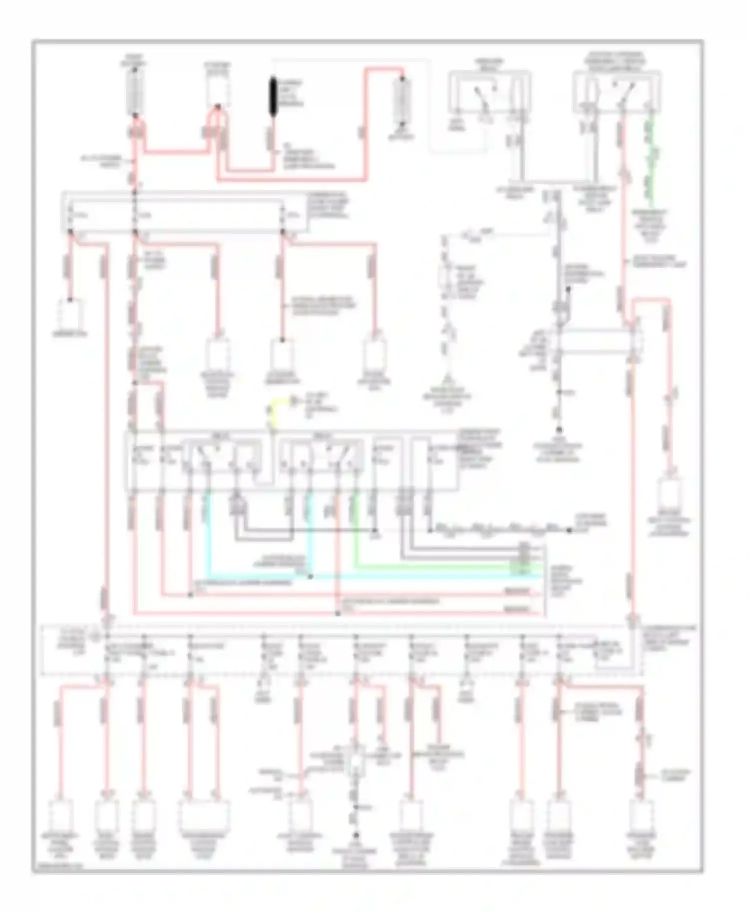 Wiring diagram w/ emergency vehicle roof lamp relay for Chevrolet Silverado GMT K2XX (2013-2015) (3 of 3)