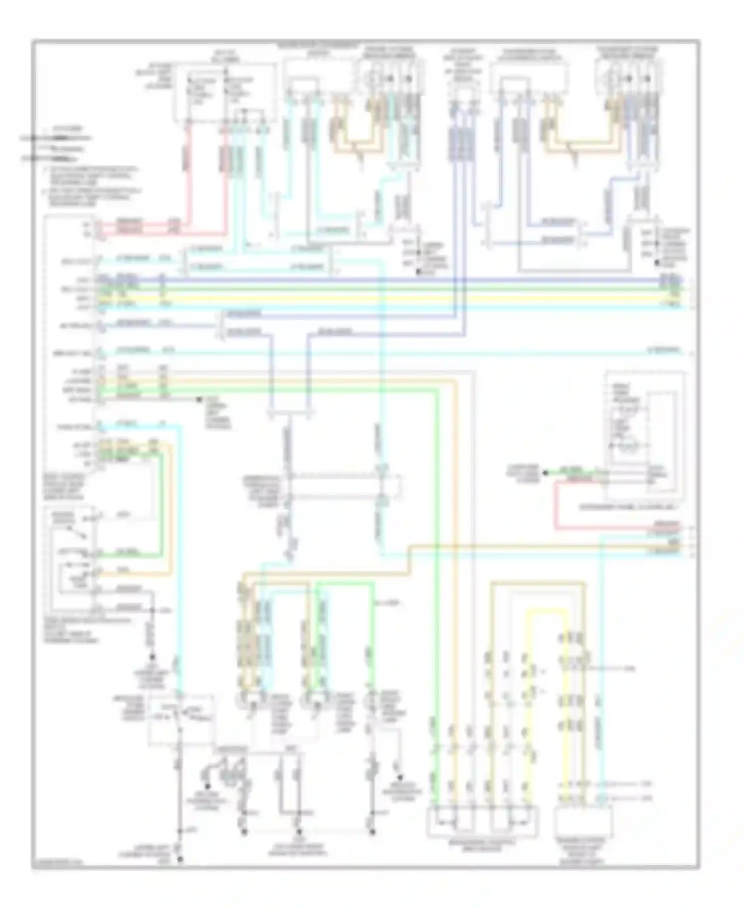 Wiring diagram w/ power mirrors w/o power mirrors 2 3 4 w/ power folding w/ manual folding for Chevrolet Silverado GMT K2XX (2013-2015) (1 of 1)