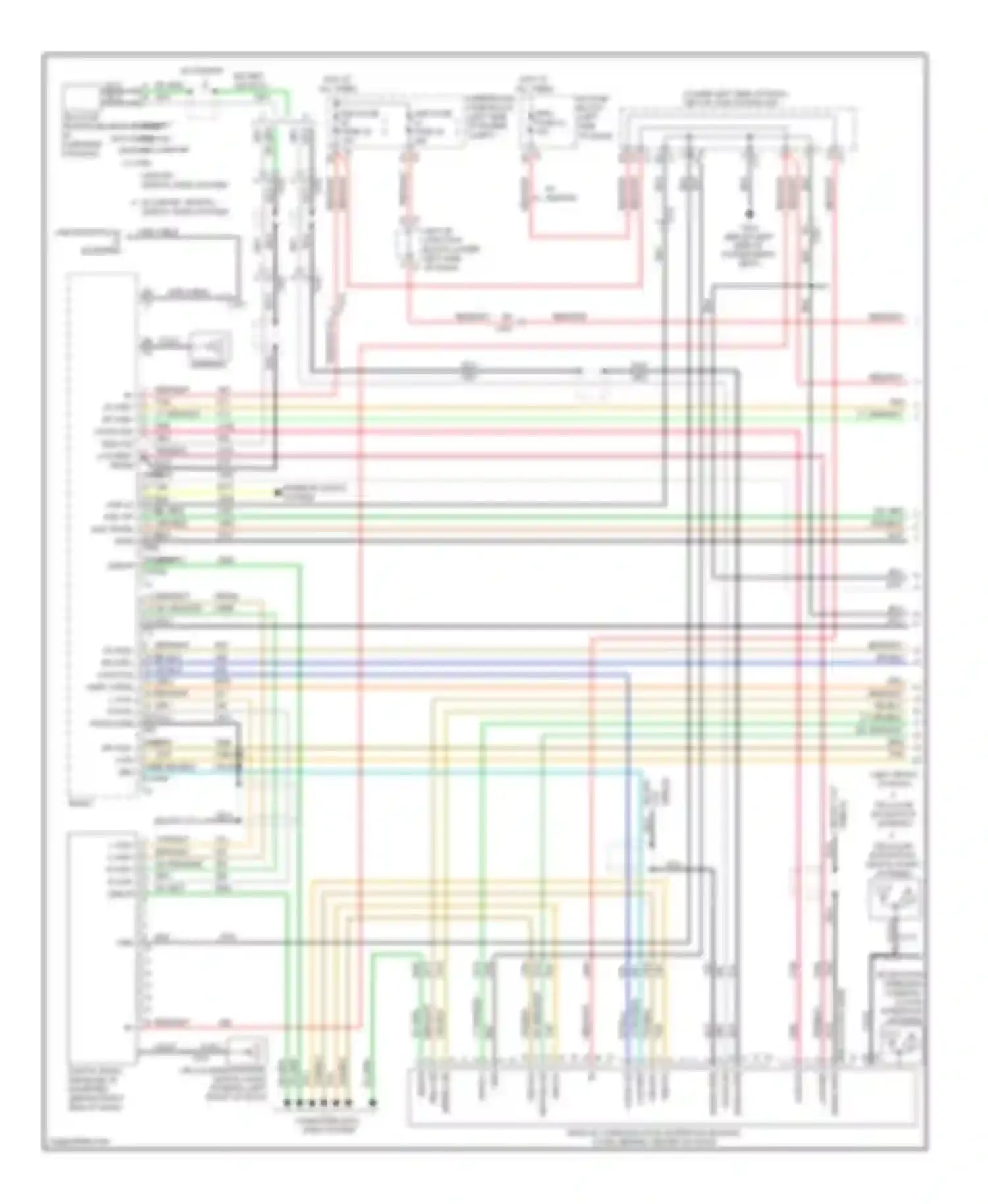 Wiring diagram w/ s-band, traffic digital audio system for Chevrolet Silverado GMT K2XX (2013-2015) (1 of 2)