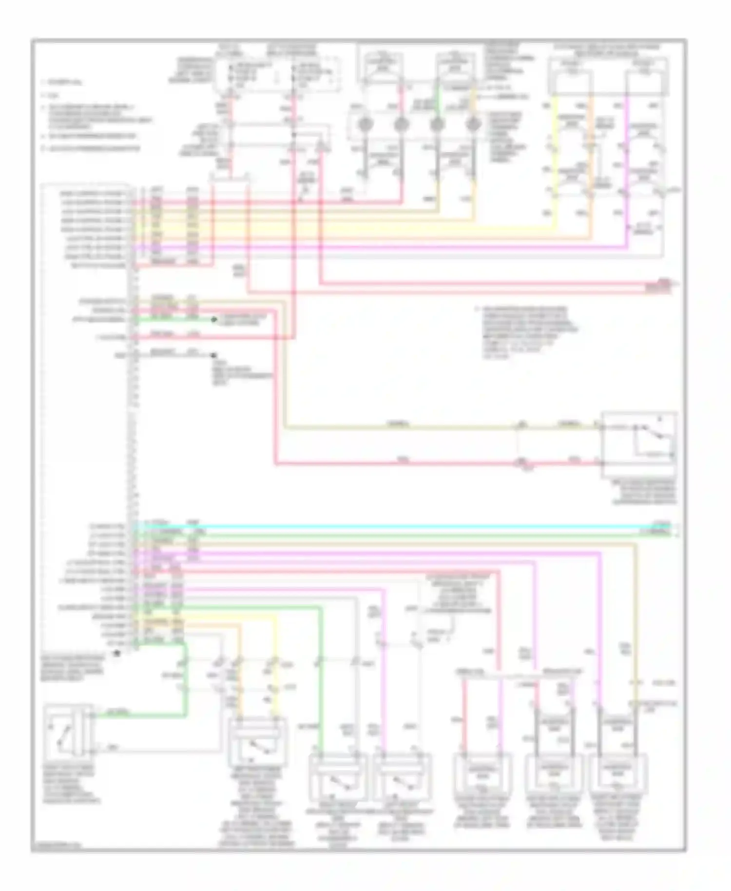 Wiring diagram w/o child presence detector for Chevrolet Silverado GMT K2XX (2013-2015) (4 of 4)