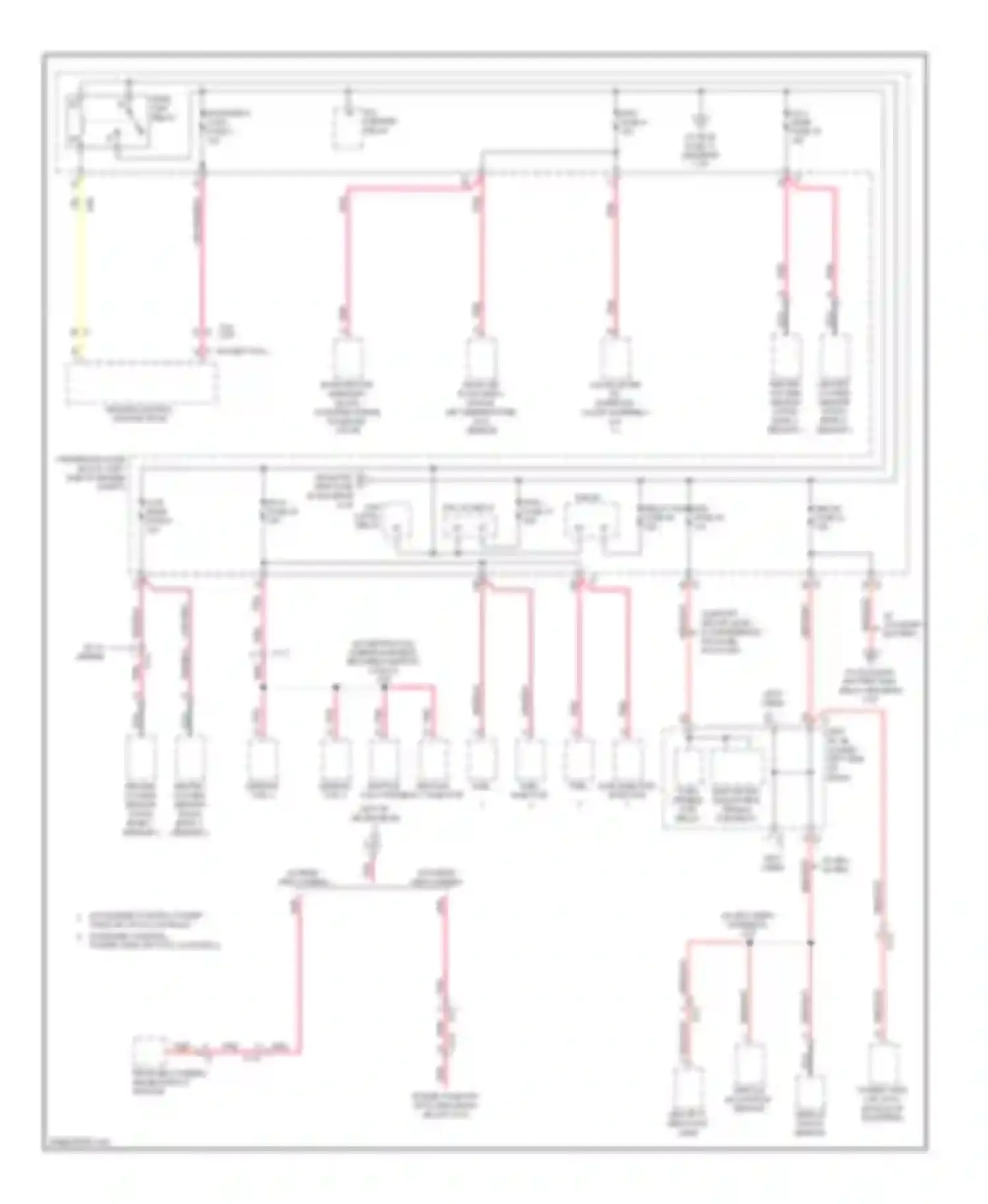 Wiring diagram w/o rear view camera for Chevrolet Silverado GMT K2XX (2013-2015) (1 of 3)