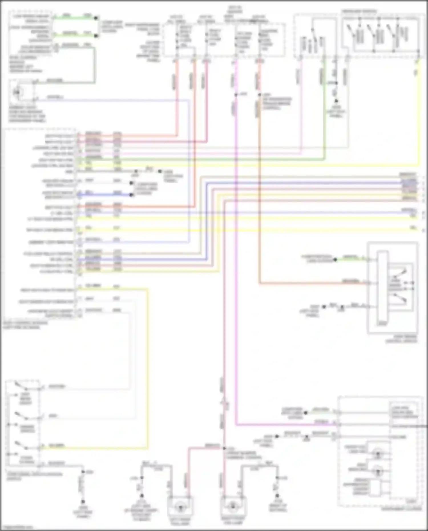 Wiring diagram ambient light/ sunload sensor for Chevrolet Silverado T1XX (2019-2022) (4 of 5)
